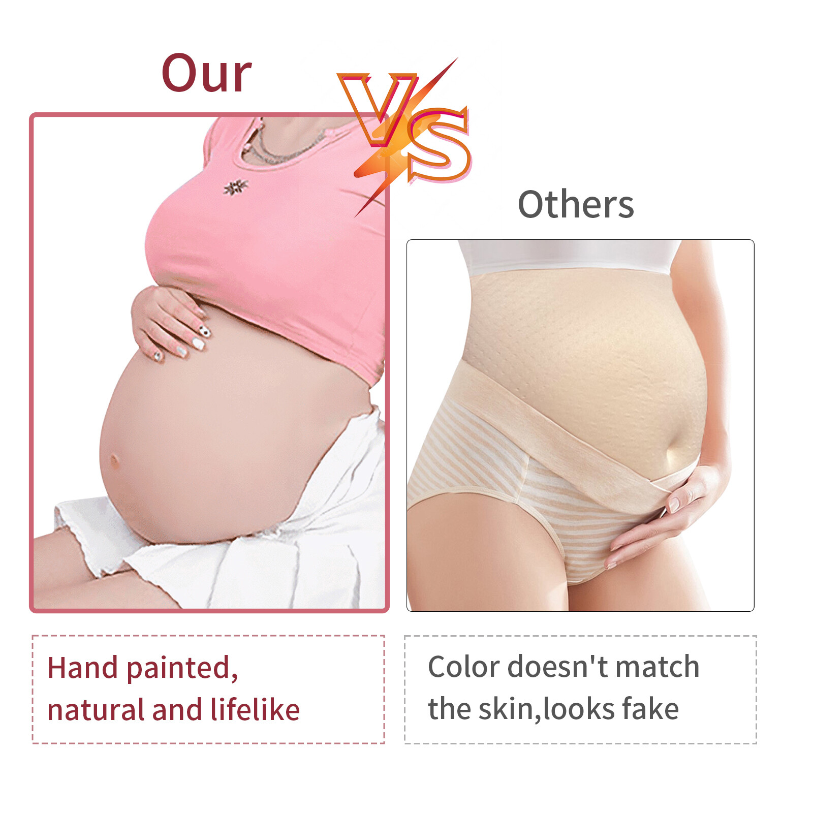 Silicone Pregnant Belly Artificial Belly Prosthetics Fake Pregnancy Belly Prop
