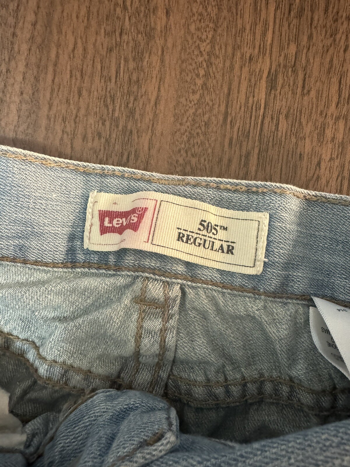 LEVIS 505 Girl Straight Leg Blue Jeans Size 12 Slim