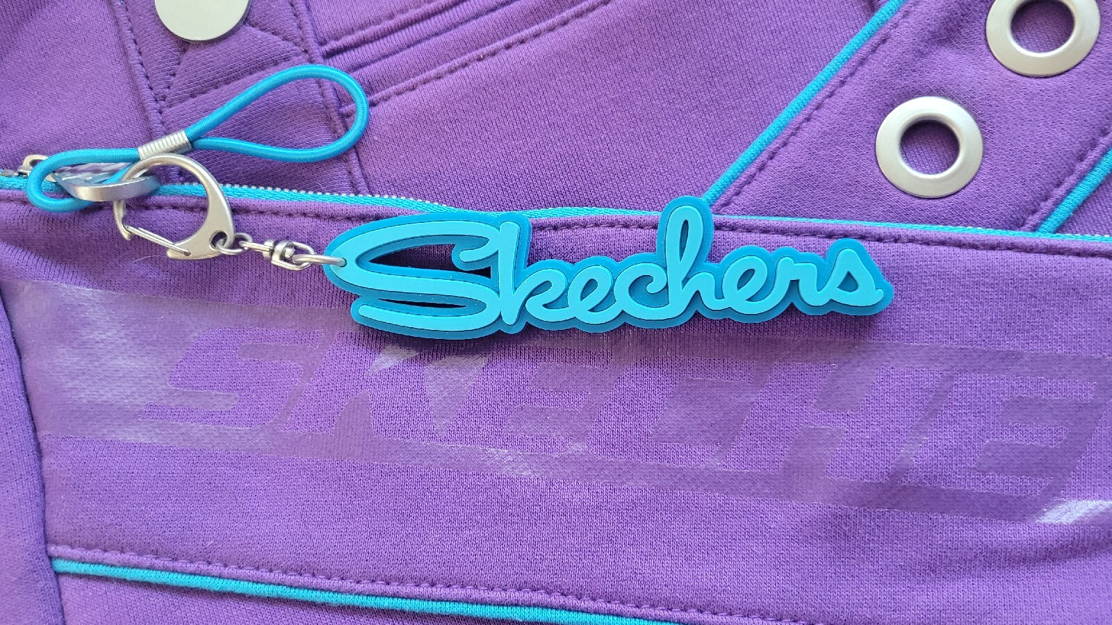 RARE YTK Skechers Purple & Blue Laptop Shoulder Hand Bag Stars Retro COOL!