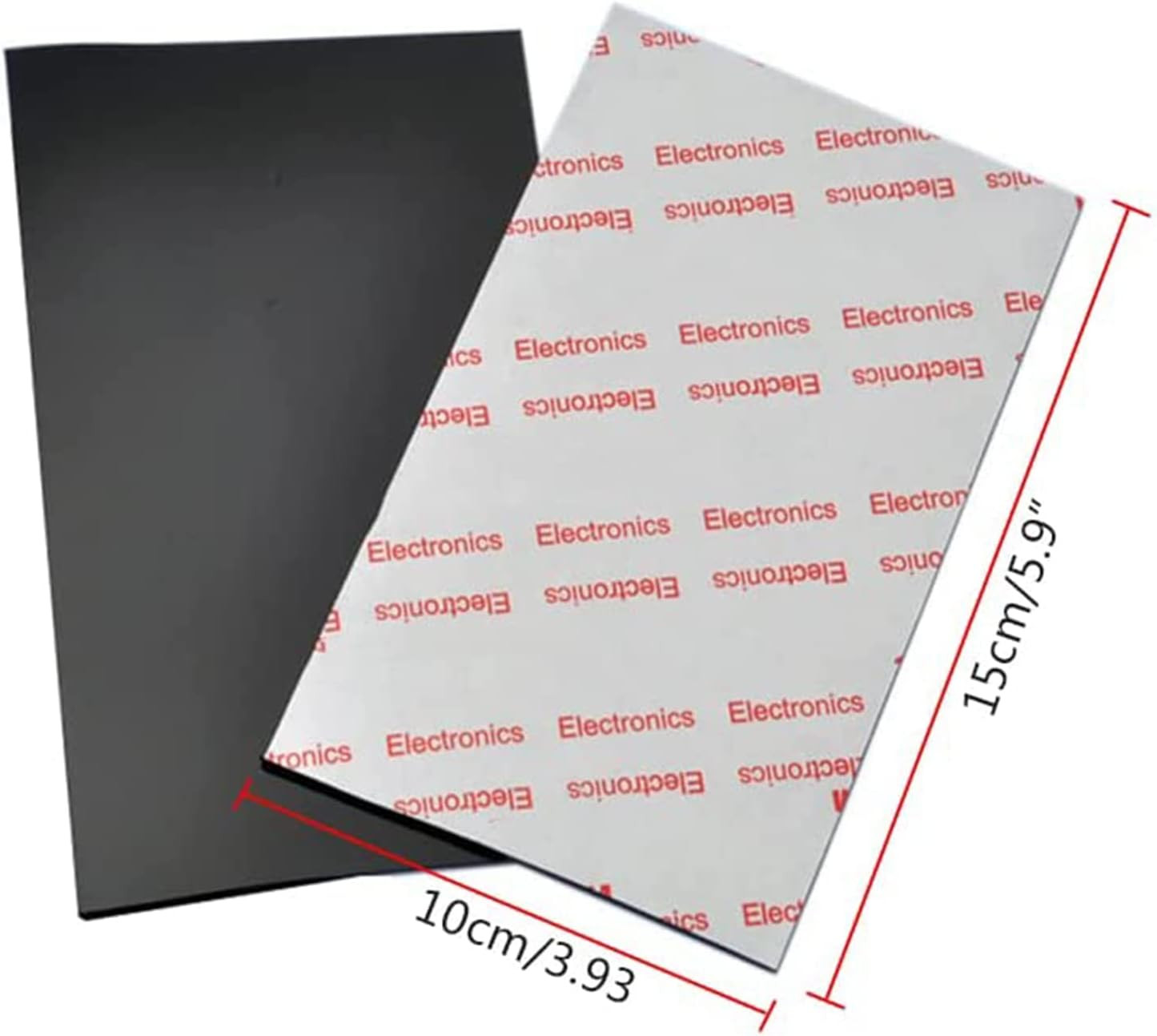 2Pcs Anti-Slip Pads Silicone Rubber Plastic Pads 3M Self-Stick Adhesive Non-Slip