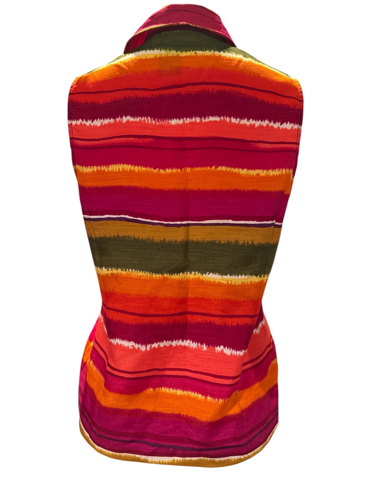 DRESS-U By Sharon Womens Multicolor Sleeveless Blouse Size 8 Pre-Owned Excellent