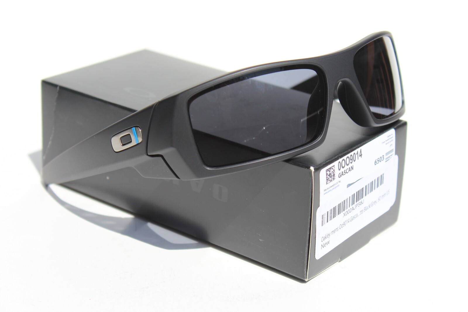 OAKLEY Gascan Sunglasses THIN BLUE LINE Matte Black/Grey OO9014-11 Police NEW