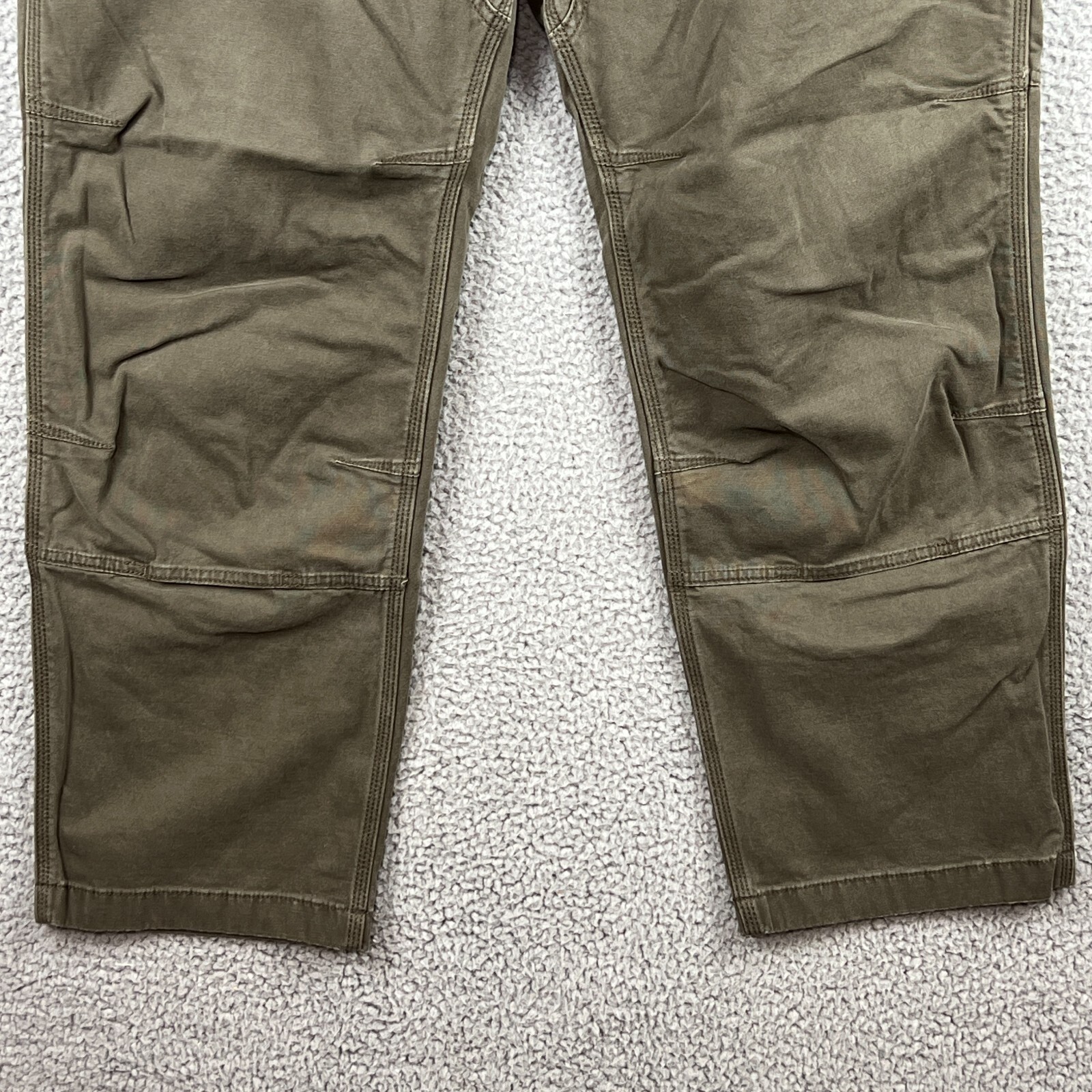Carhartt Pants Mens 40×30 Green Relaxed Fit Double Knee Work Pants 102802-217