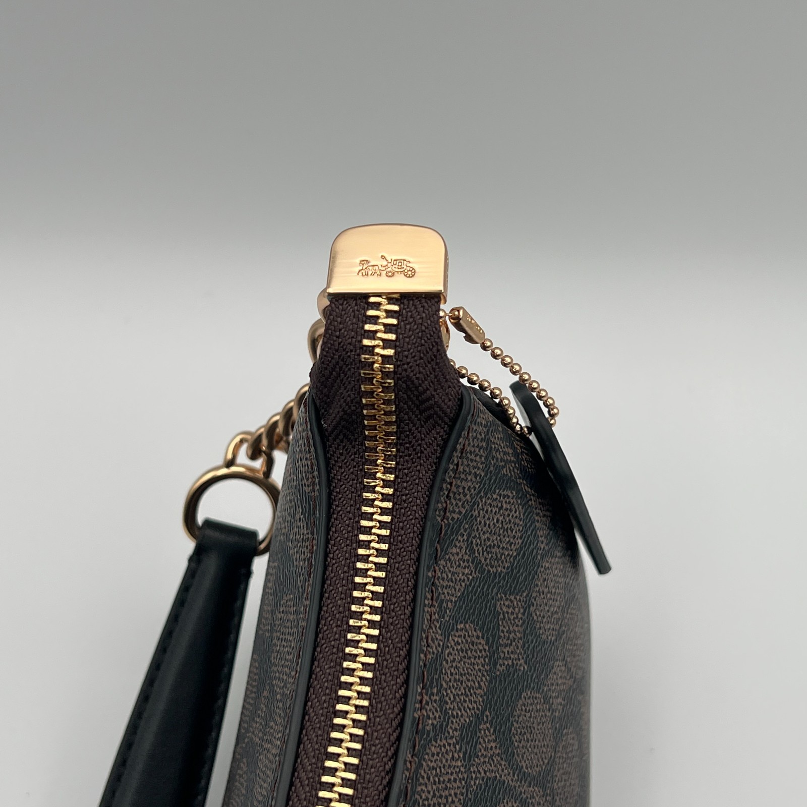 Coach Outlet Teri Brown Shoulder Women’s Bag Signature Canva NWOT