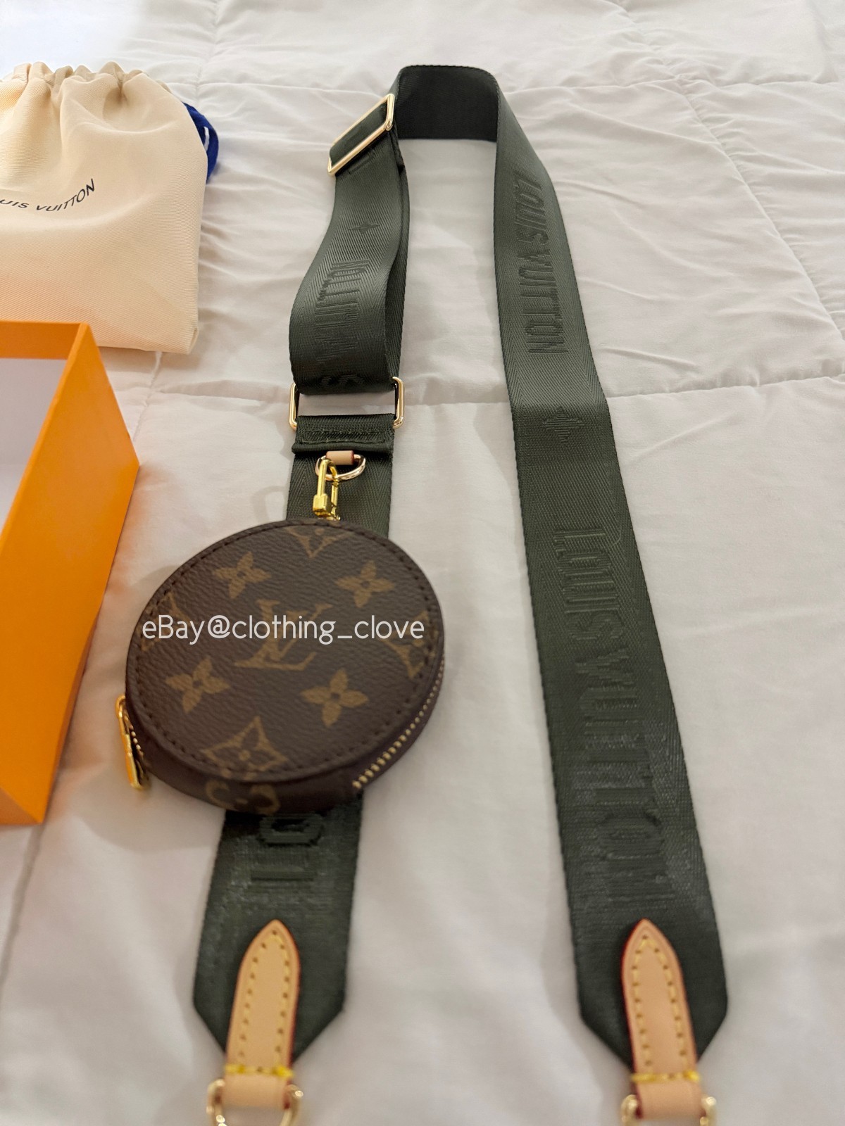 Louis Vuitton Shoulder Strap Adjustable Crossbody Shoulder Replacement Green