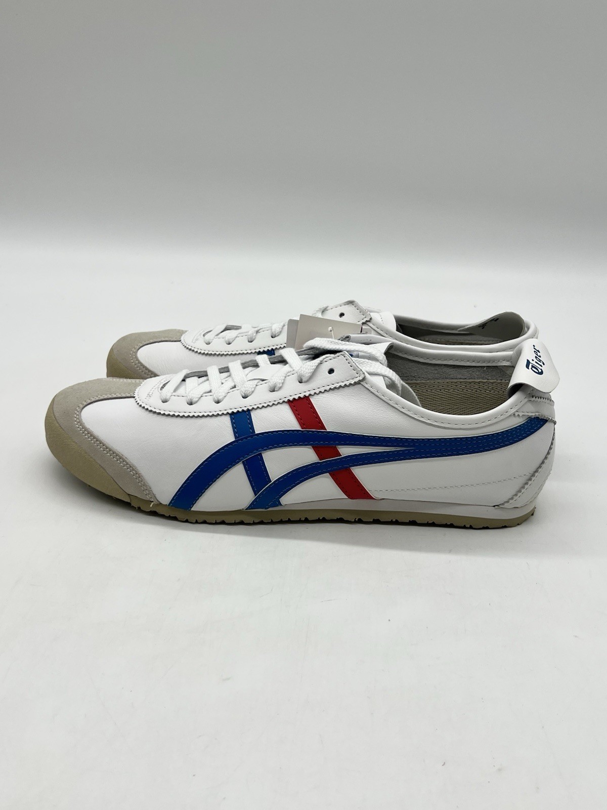 Onitsuka Tiger Mexico 66 DL408 Men Sz 11 White Red Blue Leather Fashion Sneakers