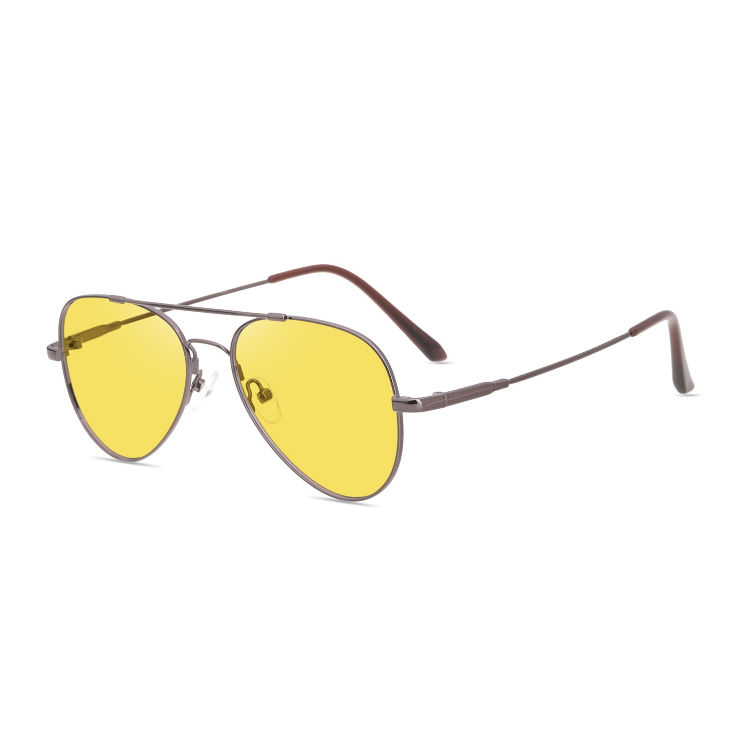 Pilot Polarized Yellow Night Vision Reading Glasses Anti-Glare Protection Reader