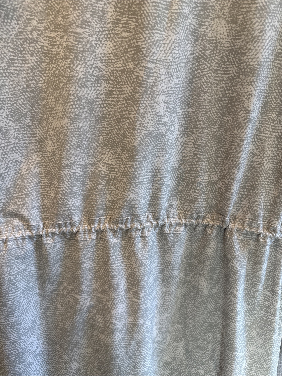 ATHLETA Dress Womens Size M Zuma Shirtdress V-Neck Gray Drawstring Stretch EUC