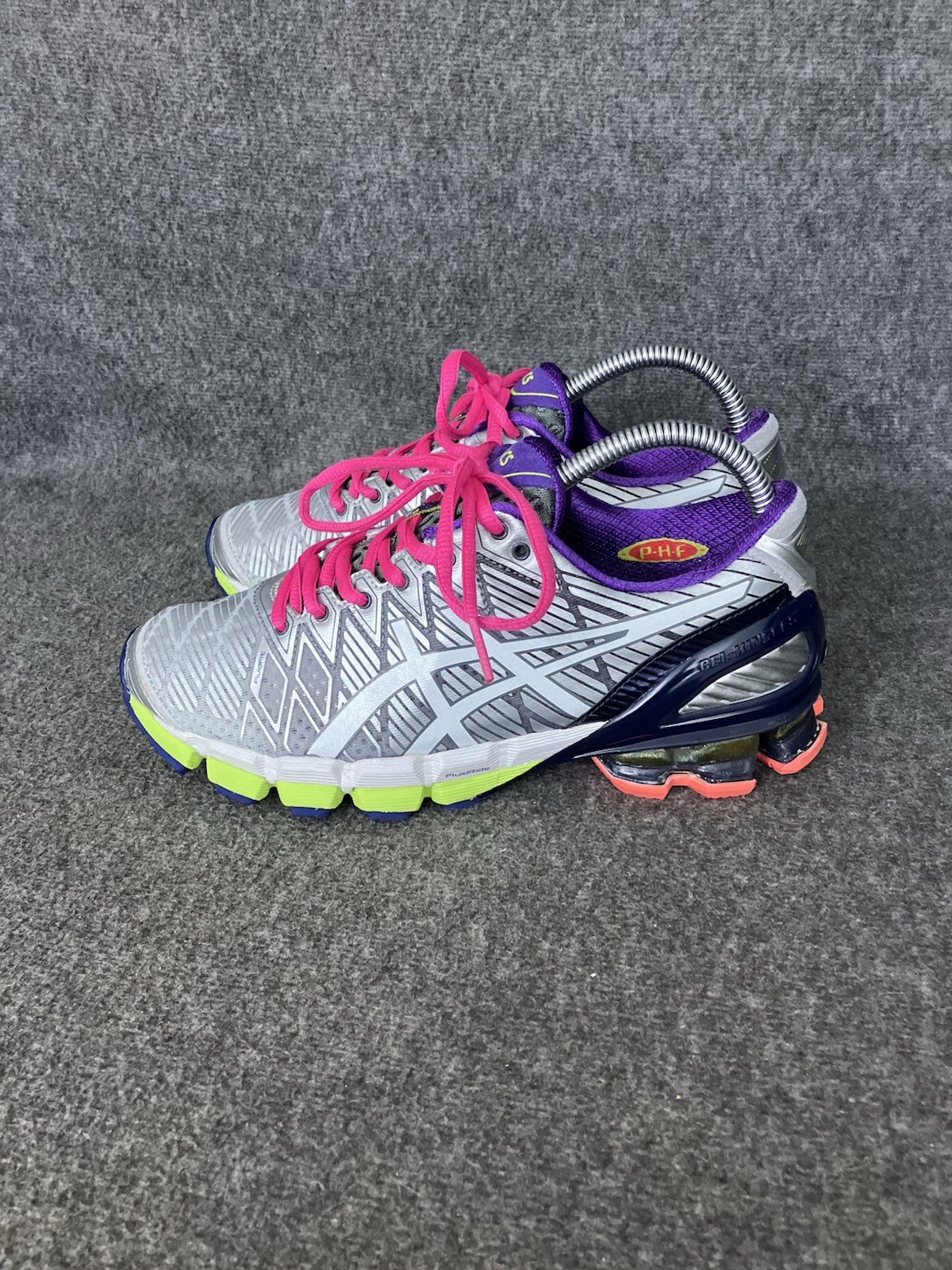 Asics Gel Kinsei 5 Womens 7.5 Silver Multicolor Y2K Trainer Shoes Sneakers T3E9J
