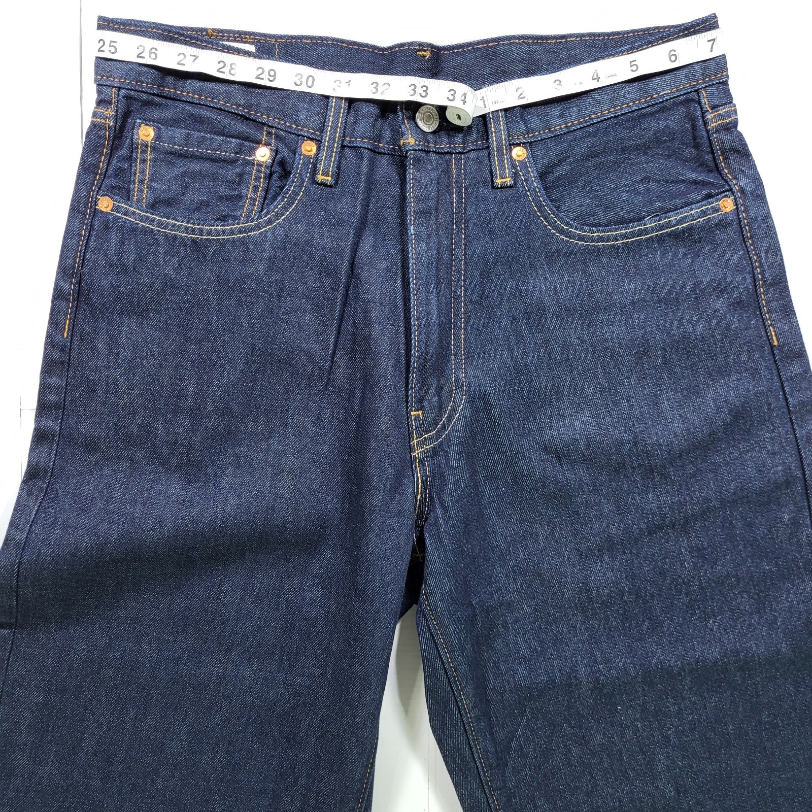 Levis Premium 568 Loose Straight Jeans 32×32 Mens New With Tags Dark Navy Flex
