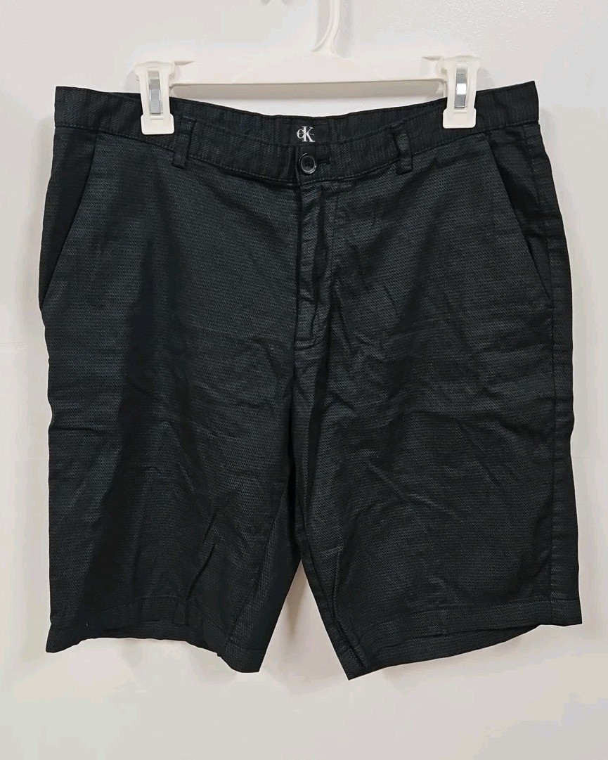 Calvin Klein Men’s Black Golf Shorts Size 34 98% Cotton 2% Elastane