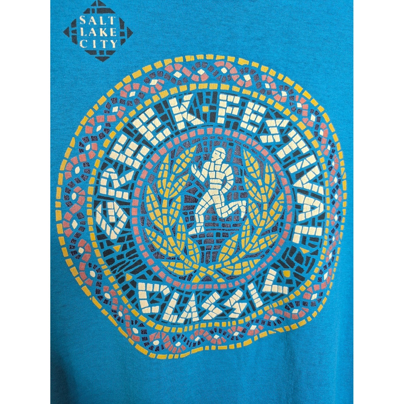 Vintage Greek Festival Classic Salt Lake City T Shirt Single Stitch USA Mens L