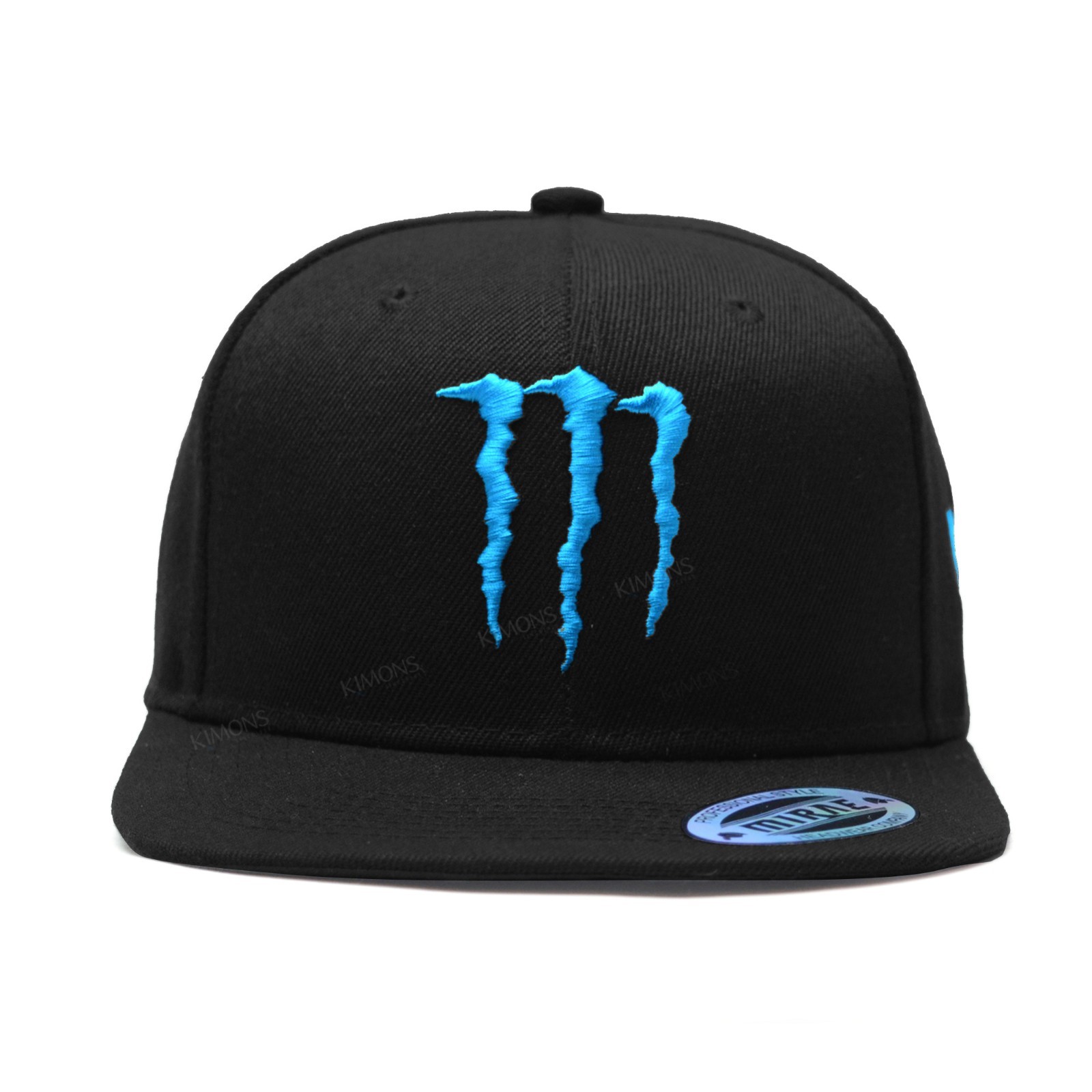 Energy Drink Embroidered Snapback Hat Monster Black Cap **Free Returns** TQ / BK