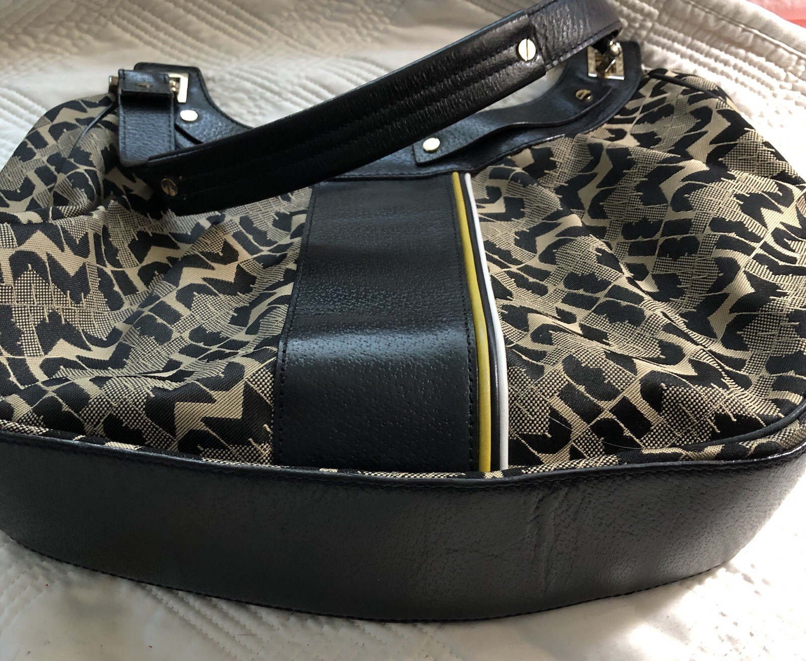 l.a.m.b. Handbag Brown And Black Pattern