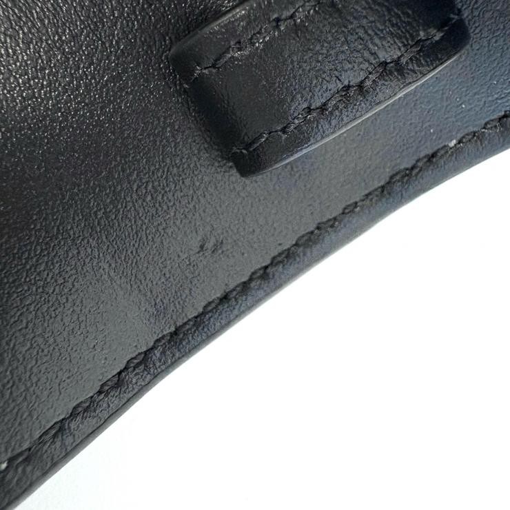 AUTHENTIC CELINE Triomphe Calfskin 10I513DPV mini claude Shoulder Bag black