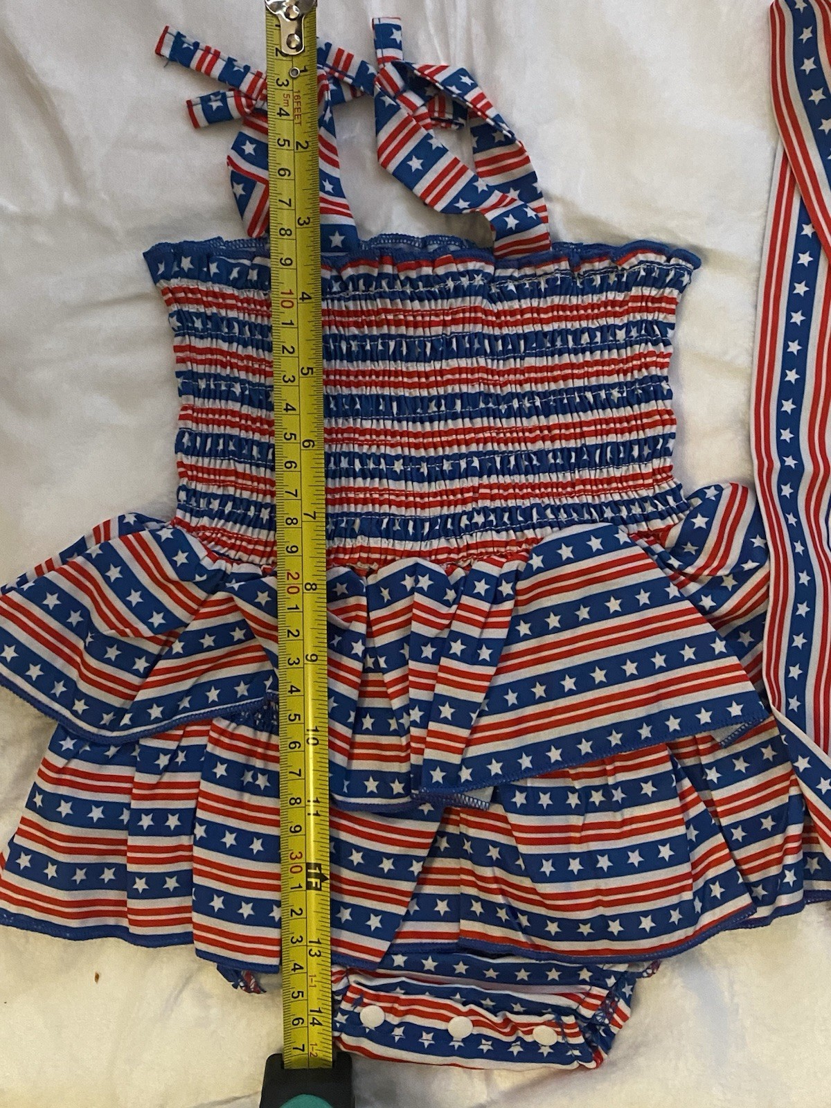 Baby Girl 4th of july outfit Dress Unsure Of Size See Photos Looks Like 6 Mo