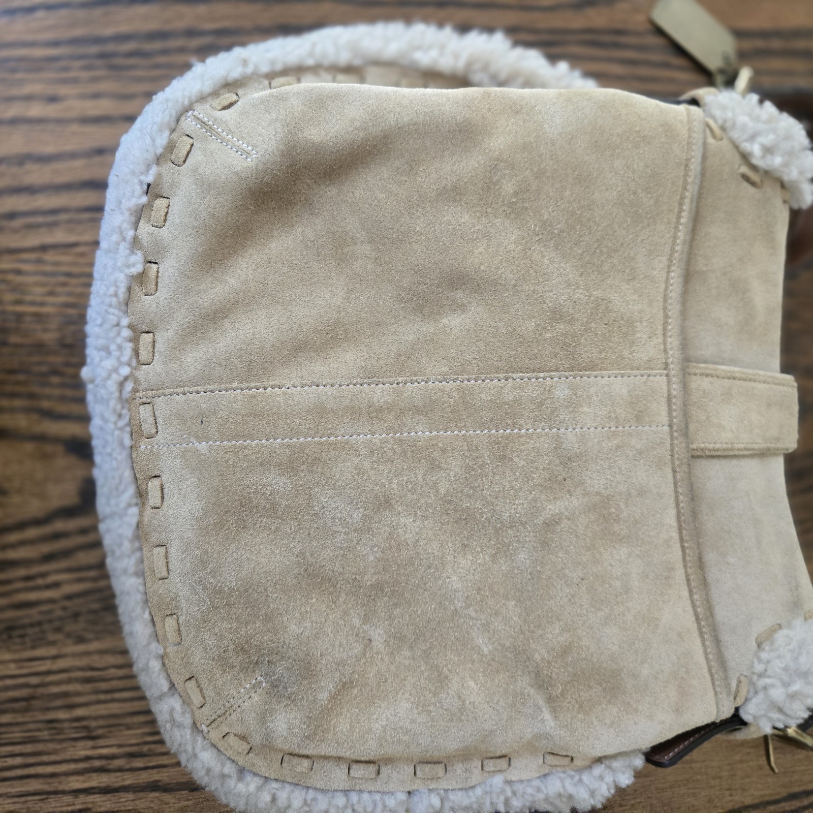 Vintage COACH Shearling Shoulder/crossbow Bag
