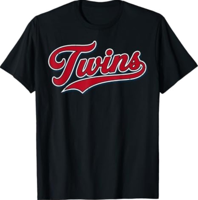 Twins Vintage Design T-Shirt