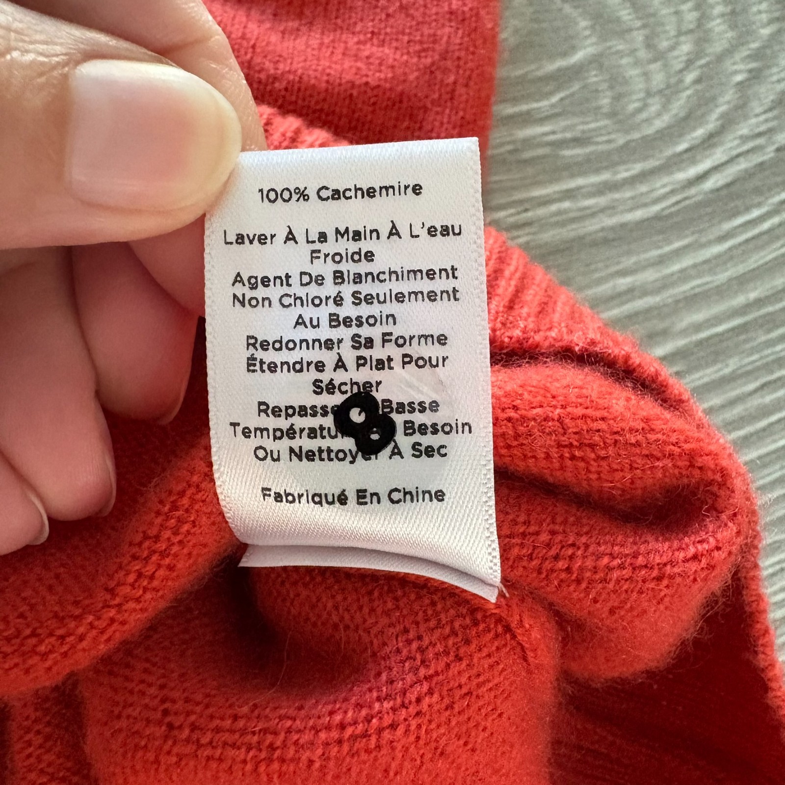 Talbots Audrey Womens Bright Red Tight-Knit 100 % Cashmere Pullover Sweater S