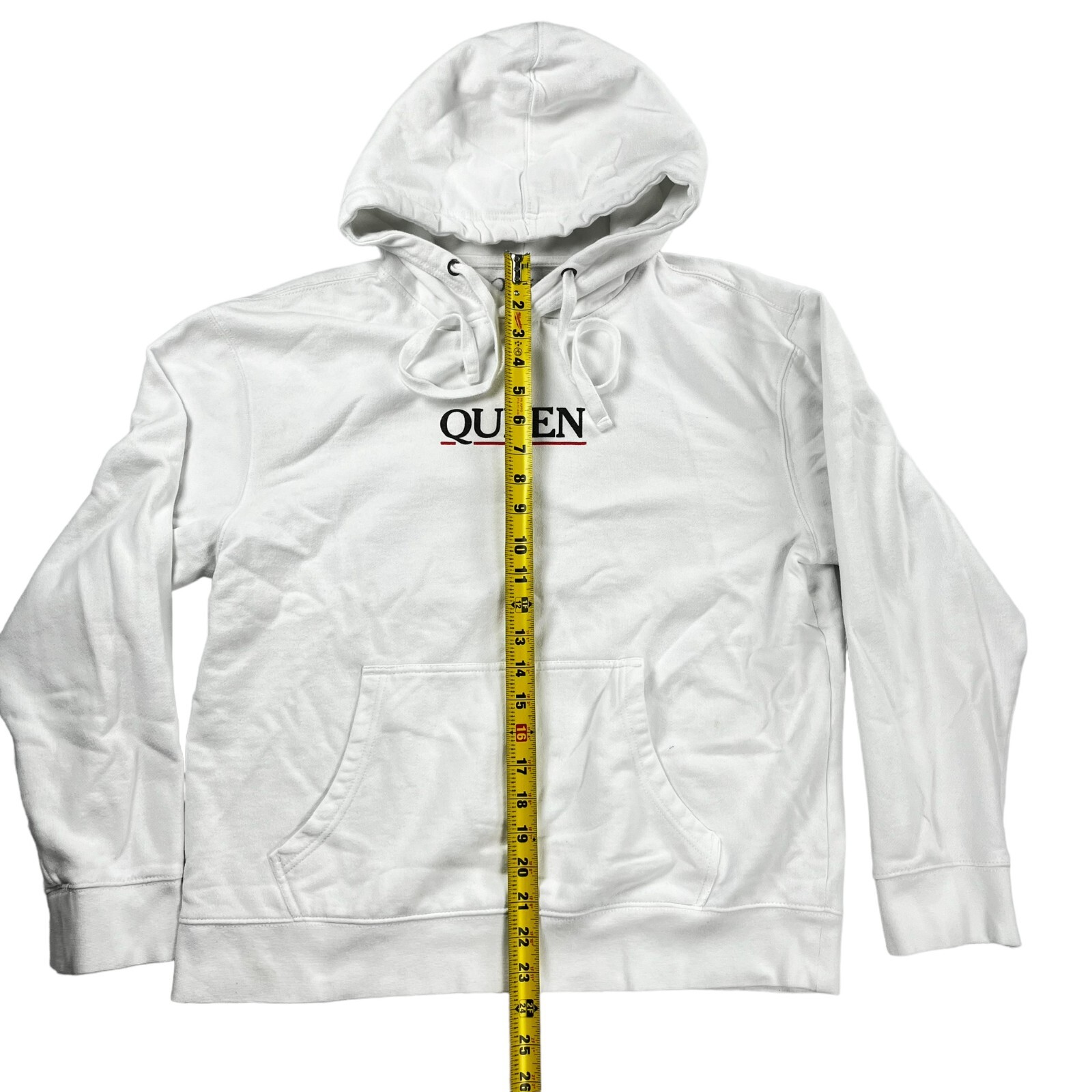 Queen Official Merch Unisex Hoodie Sweatshirt White • Medium