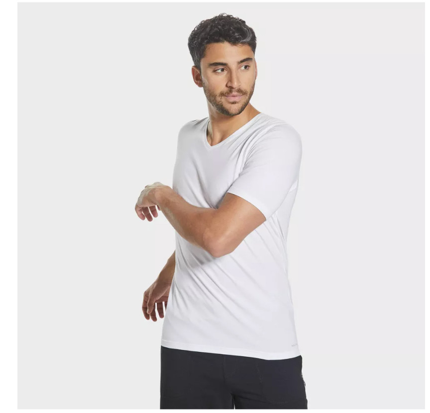 Pair of Thieves Men’s SuperSoft 2-Pack V-Neck Undershirts – White