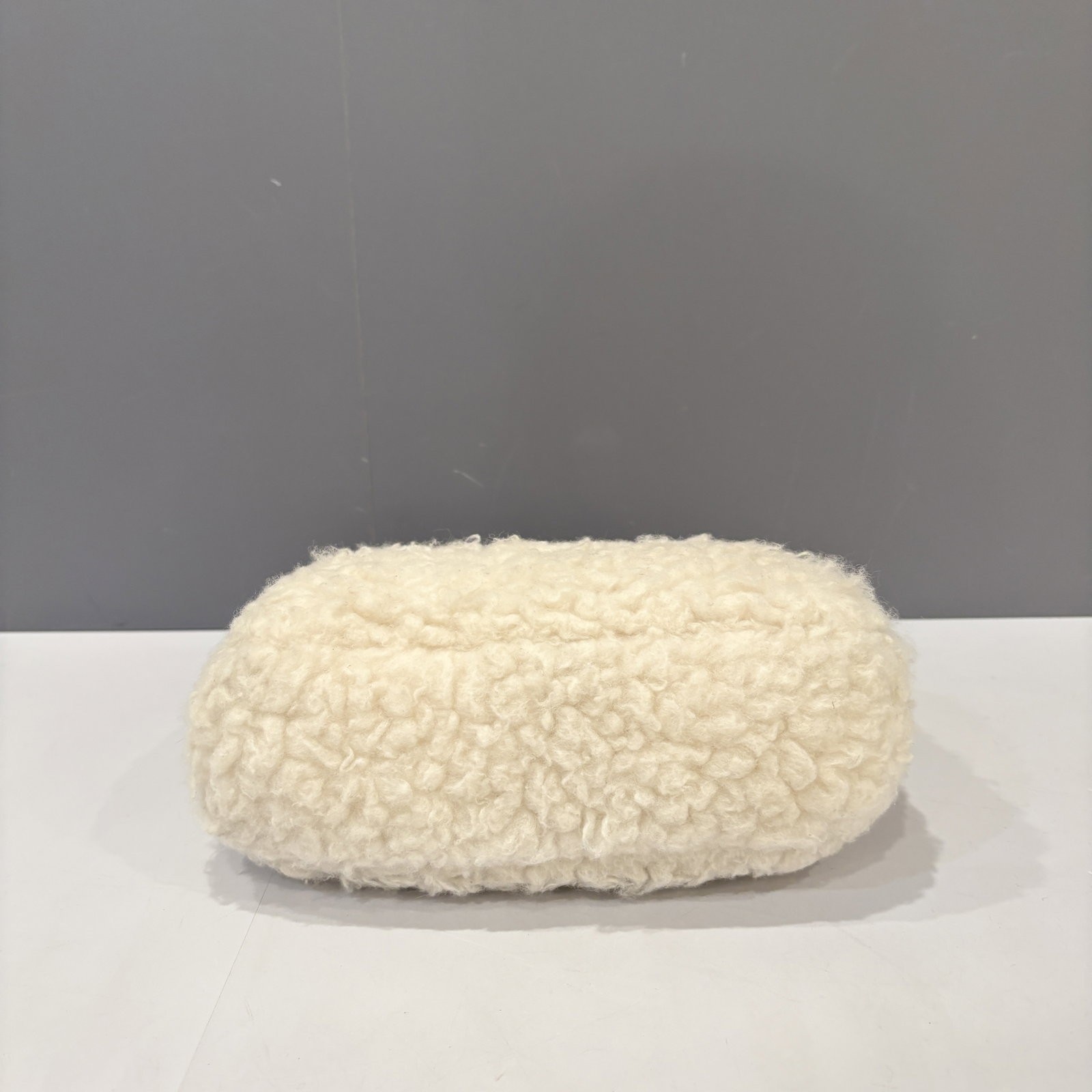 Prada Mini Re Edition 2000 Shoulder Bag White Faux Fur (ws030126c0)
