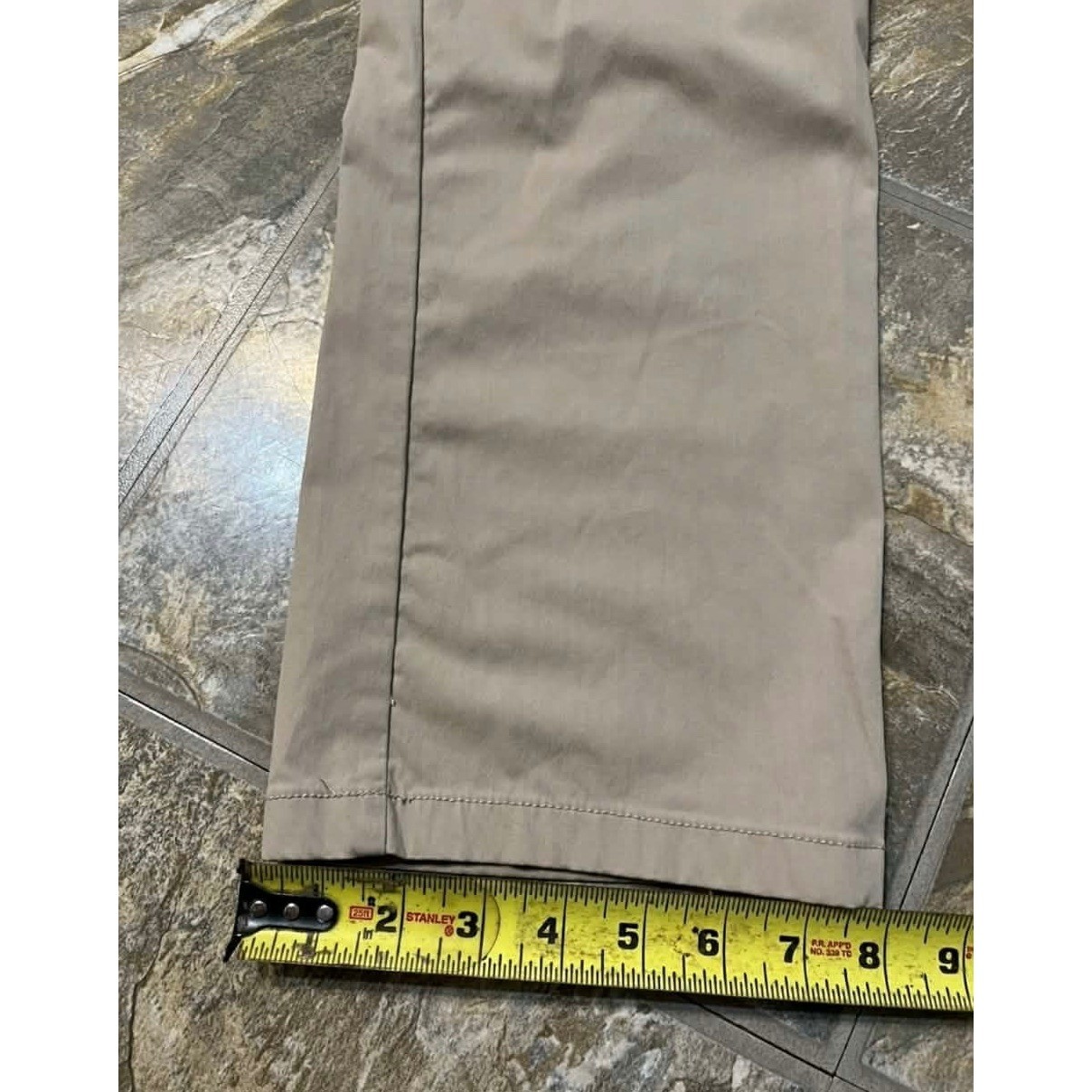 Johnnie-O Prep-Formance Pants Mens 34×32 Tan 5-Pocket Tech Stretch