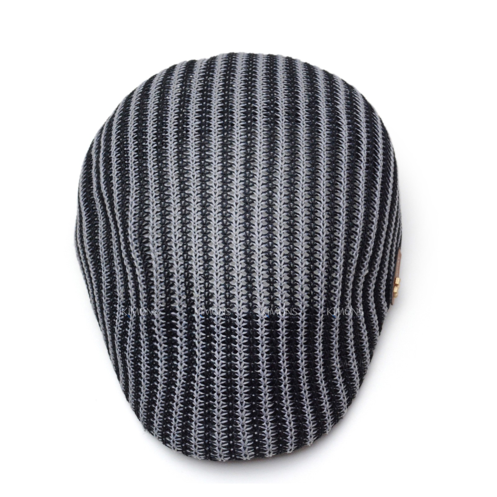 Classic Striped Mesh Ivy Hat Breathable Summer Newsboy Gatsby Cap Golf Driving