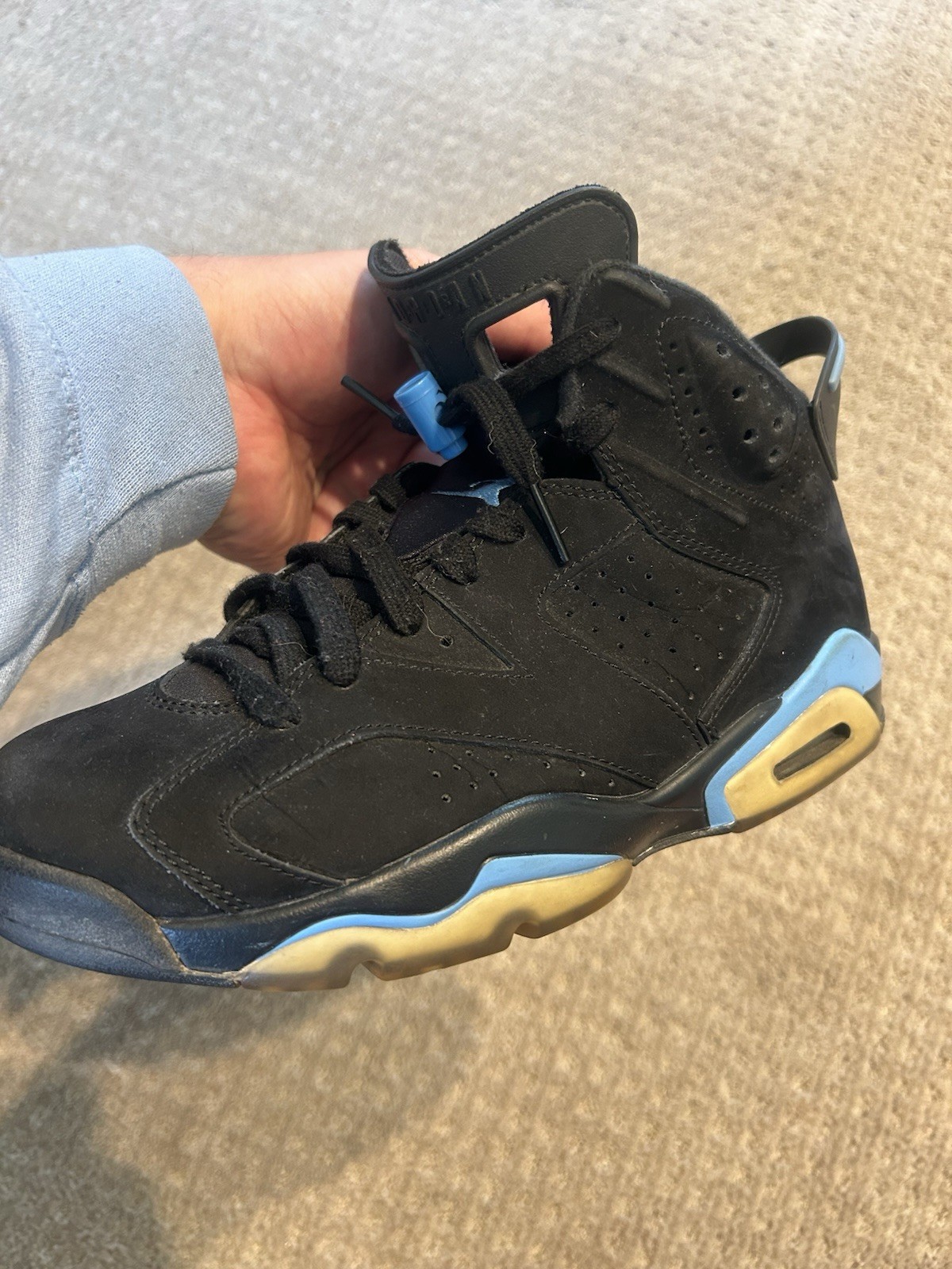 Air Jordan 6 UNC Black 2017 Size 8 Sports Air Jordan Y2K Basketball