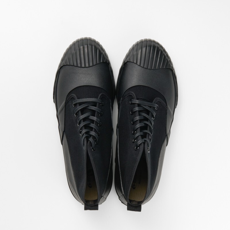 MOONSTAR FINE VULCANIZED ALWEATHER RF BLACK Sneakers Kurume Japan