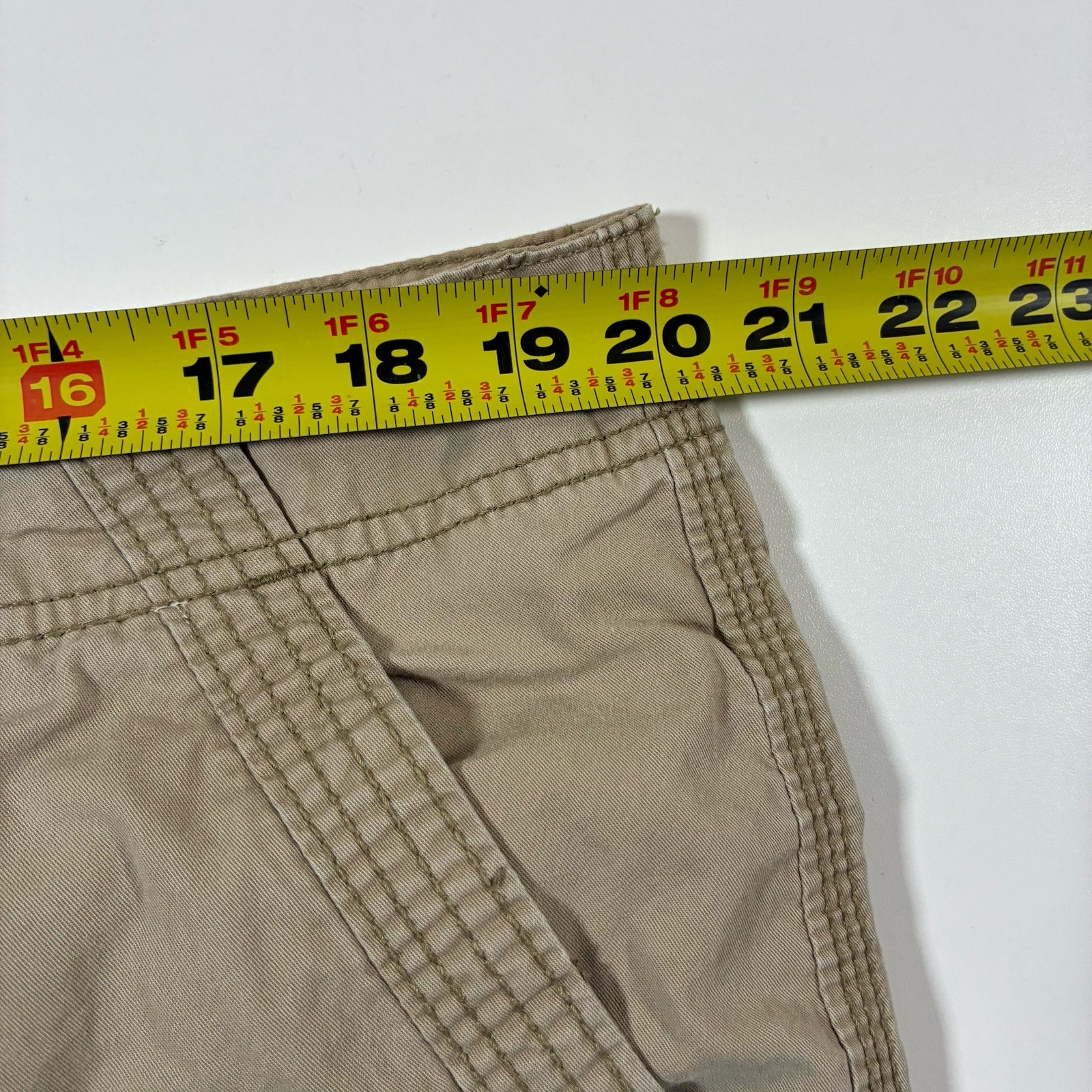 Old Navy Cargo Pants 40×28 Beige Utility Military Vintage Y2K 90s (Tag 38×30)