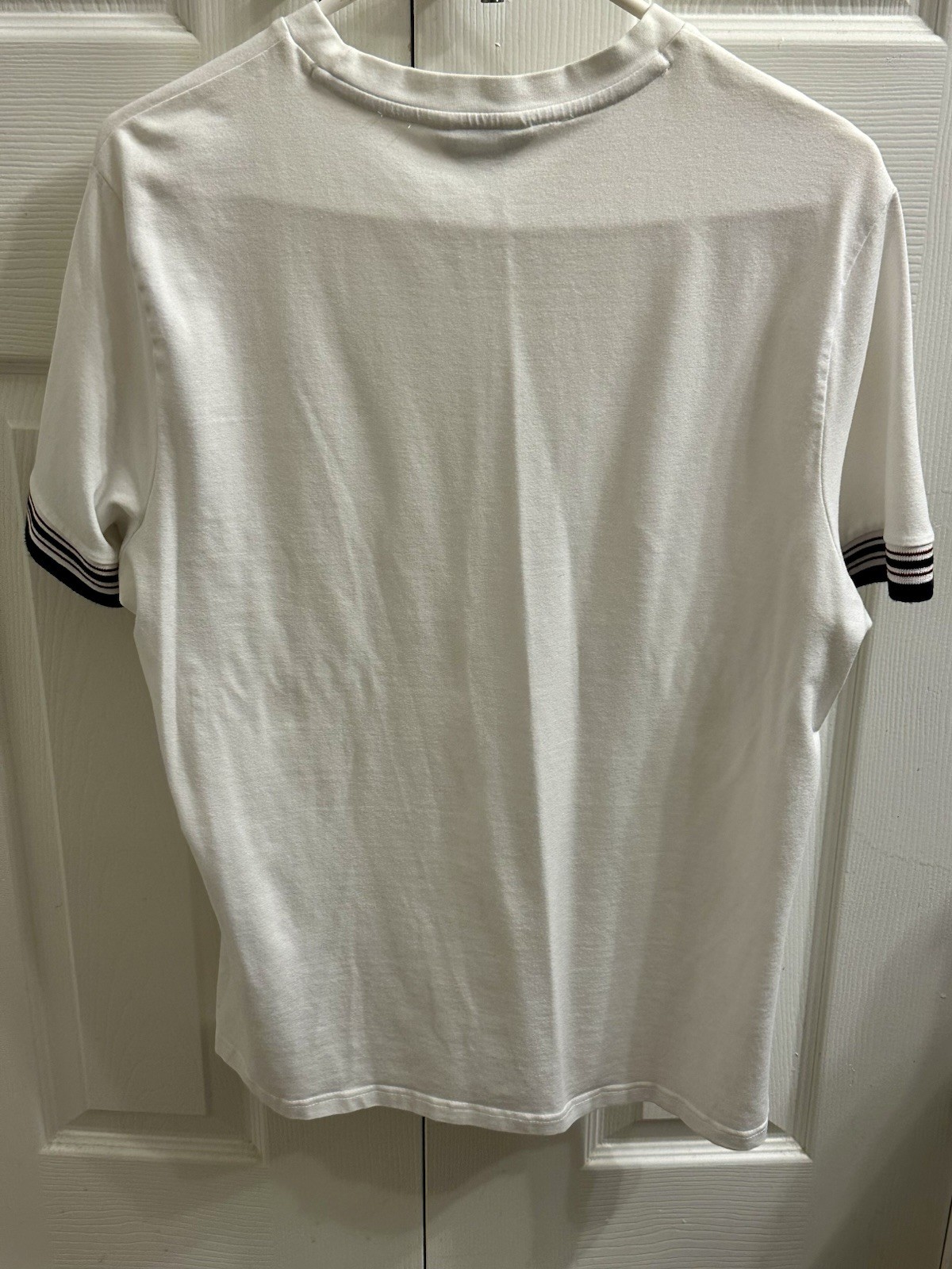 Ben Sherman Mens White Short Sleeve Pullover Shirt Casual Tee Size M
