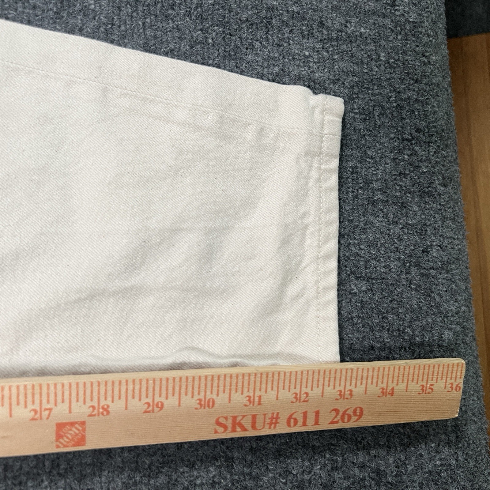 Asphalte Denim Jeans Selvedge Cream White Men’s Size 31×33 Portugal