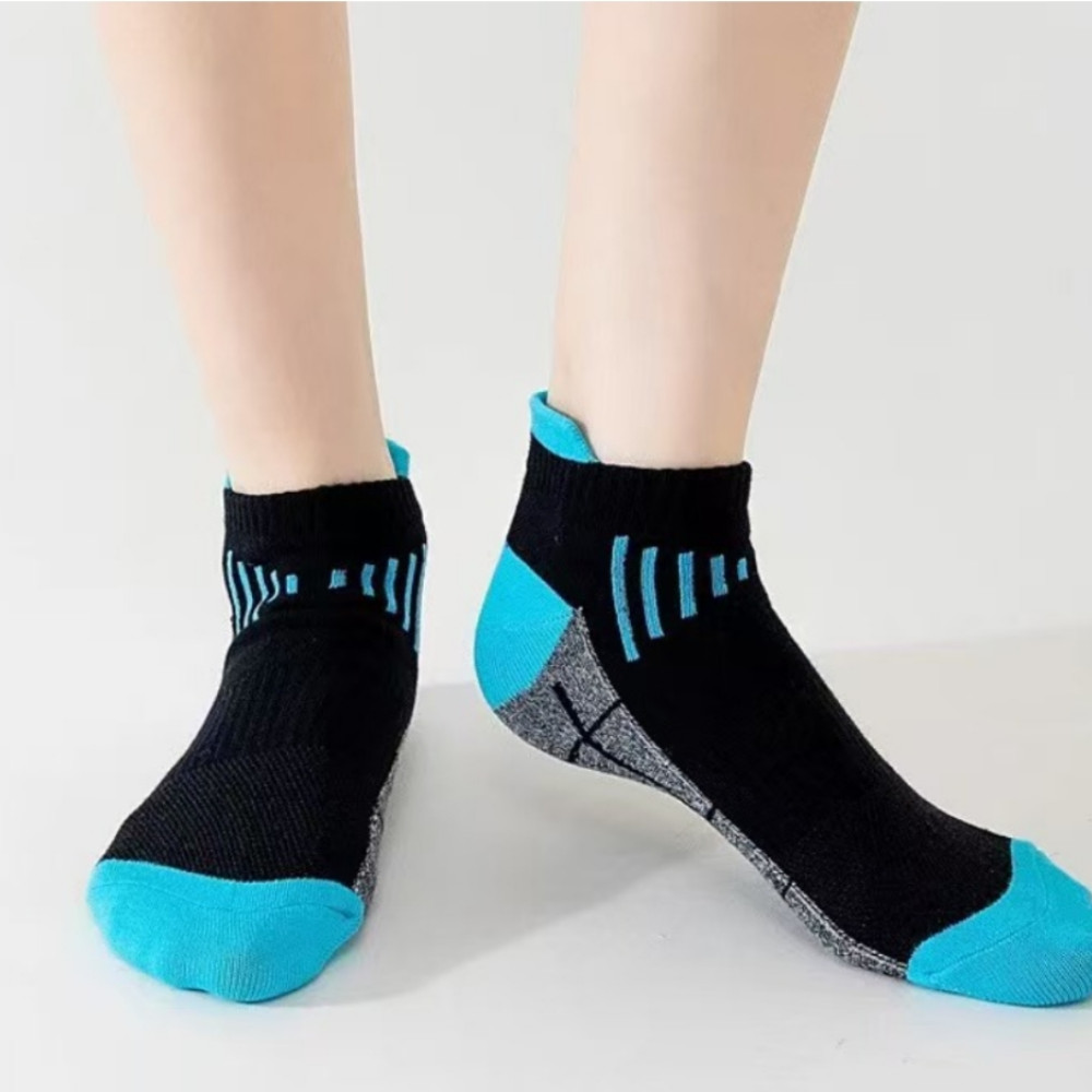 6Pairs Low Cut Cotton Ankle Mesh Solid Classic Athletic Sport Casual Women Socks