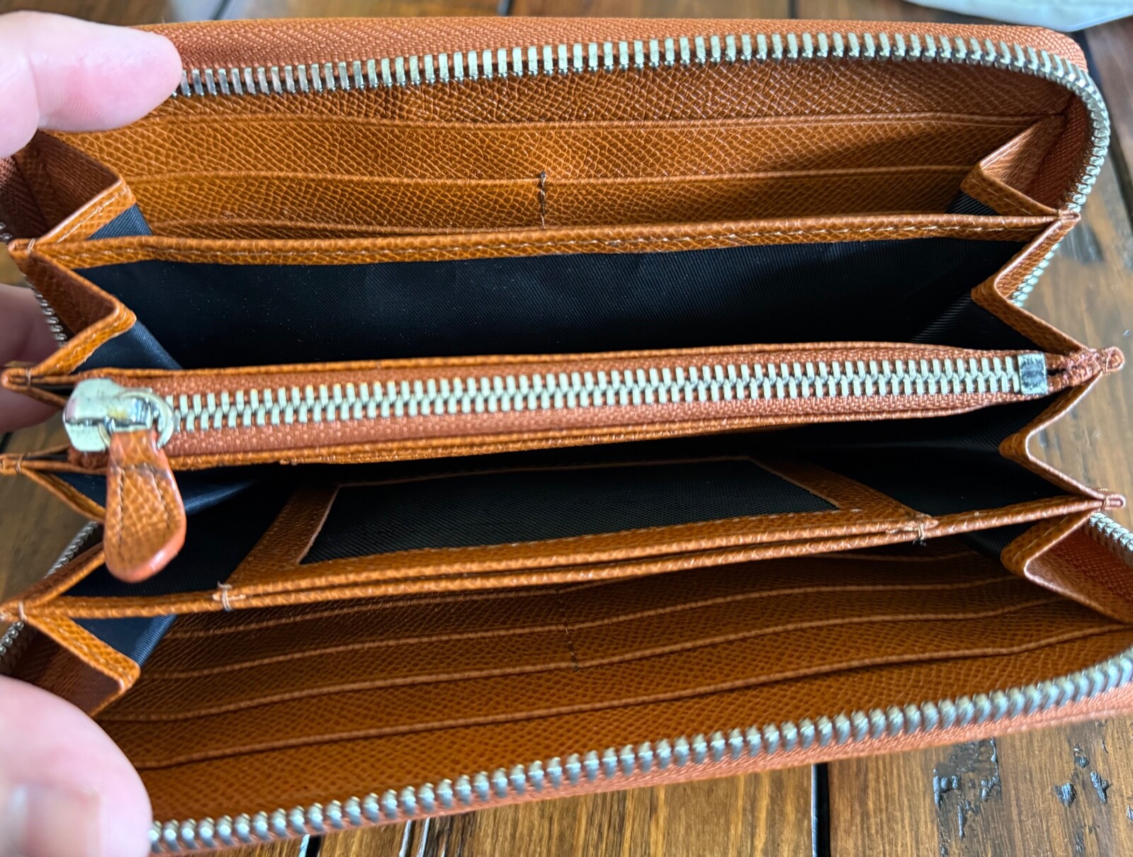Porsche Design French Classic 3.0 Purse Wallet Orange Leather RARE Collectible