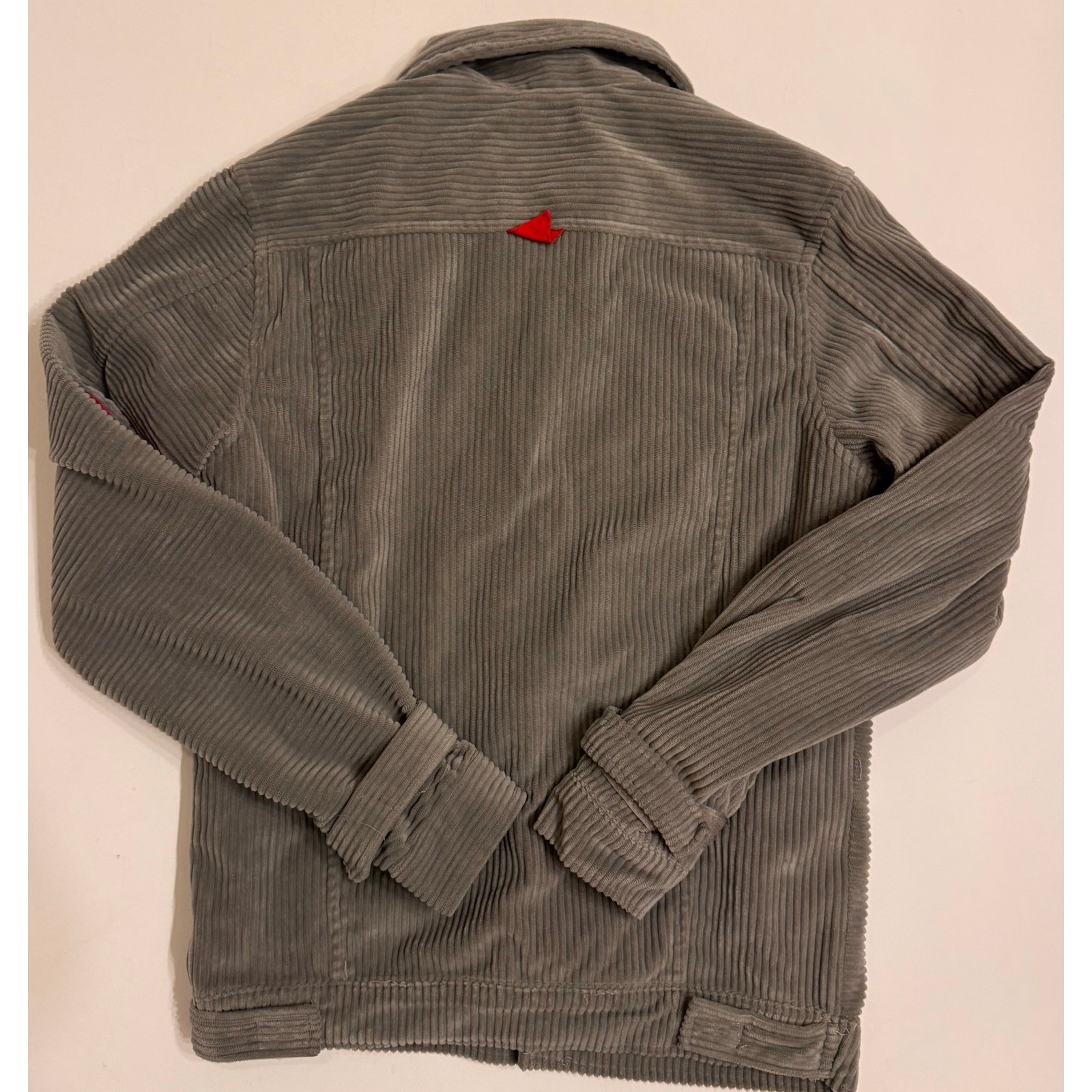 The Hideout Clothing Psychedelic Corduroy Jacket/Pants Set Size S Gray/Red