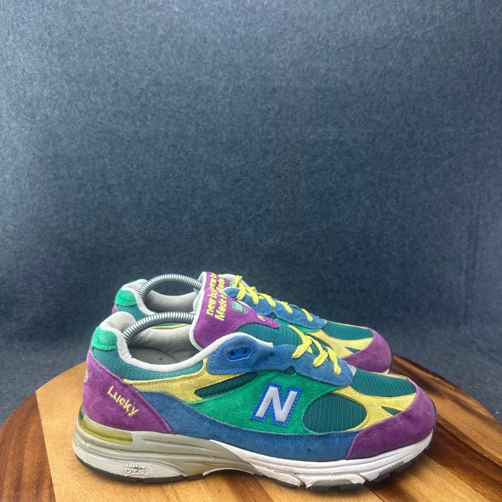 New Balance 993 Womens 10B Heritage Classic “Lucky” US993W1 Green Purple Yellow