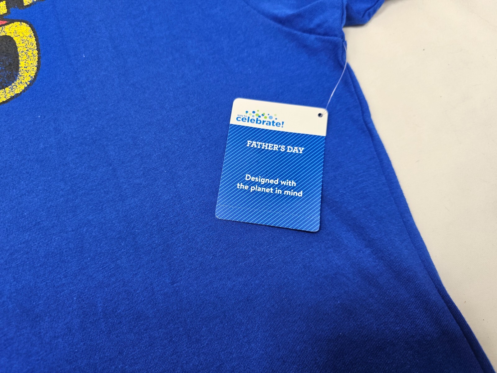 Men’s Super Dad Graphic Tee Short Sleeve Crewneck Blue Father’s Day T-Shirt XL