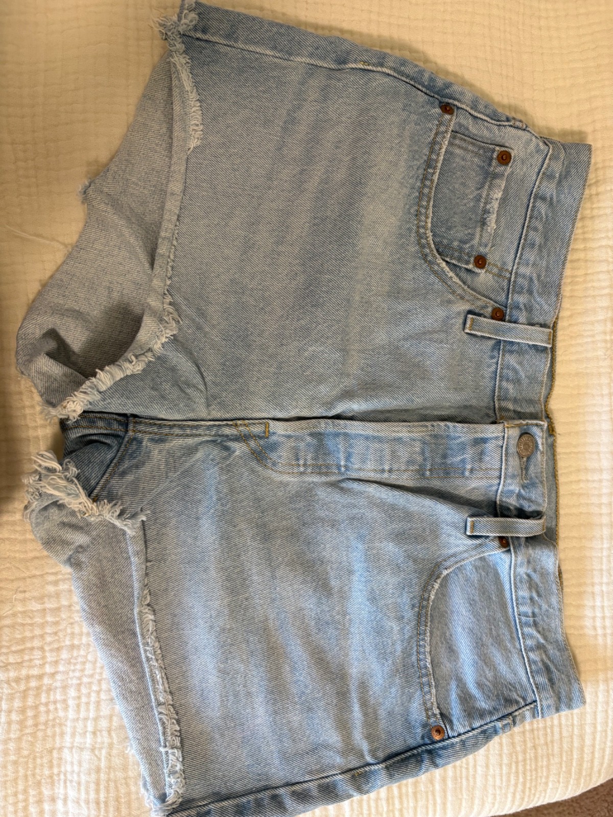 levis 501 shorts light wash size 32