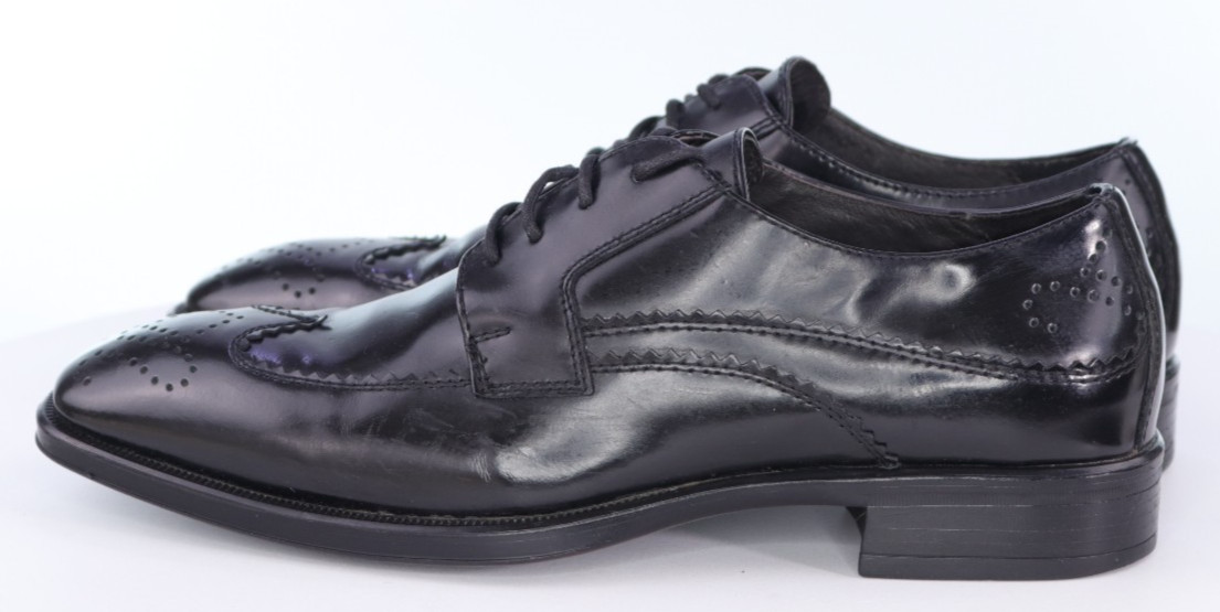 Johnston & Murphy Men’s Wingtip Brogue Dress Shoes Size 8 M Leather Black