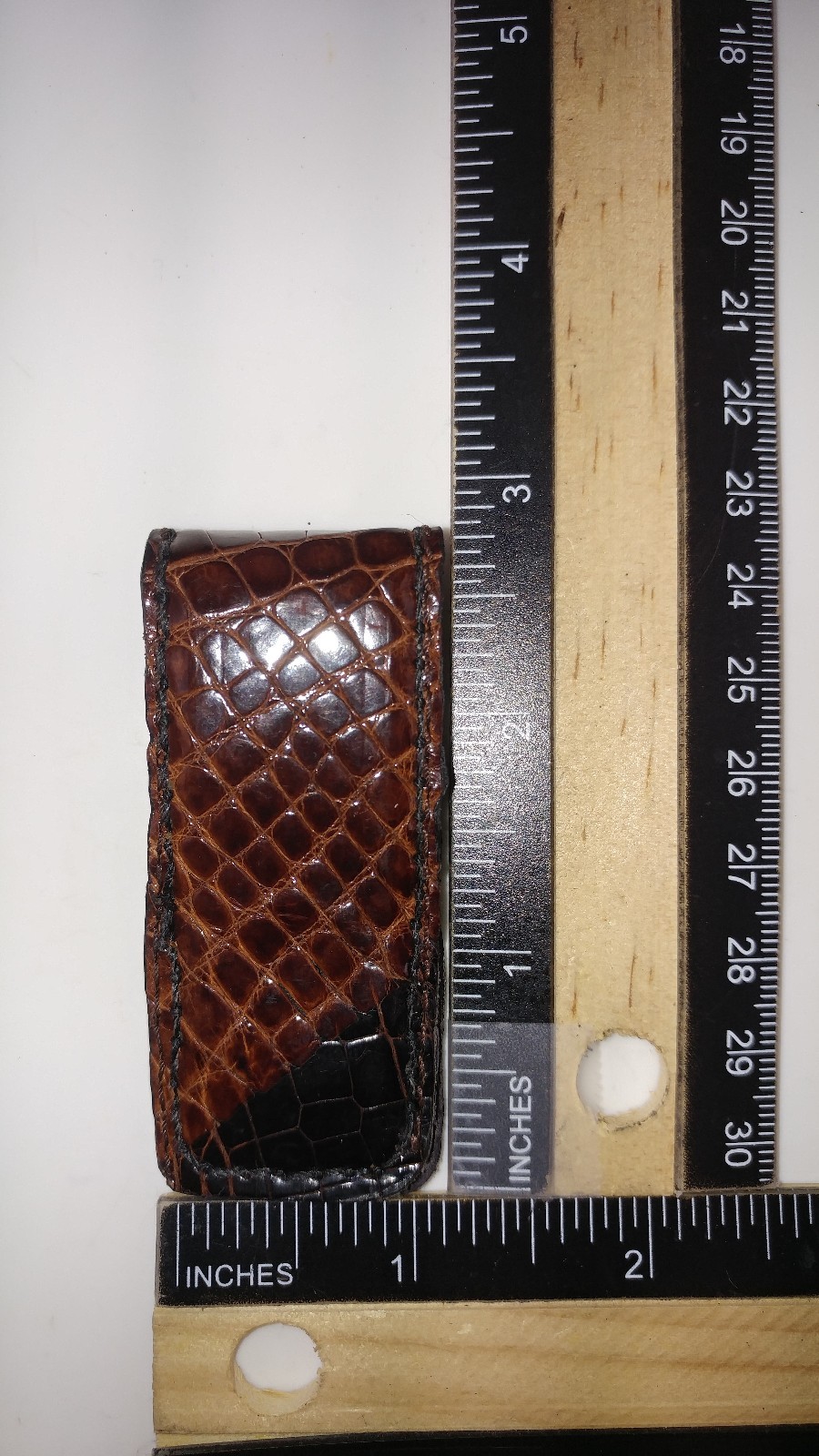 NEW Authentic Magnetic MONEY CLIP ALLIGATOR HIPSTER Slim CASH Bill Holder NWOT