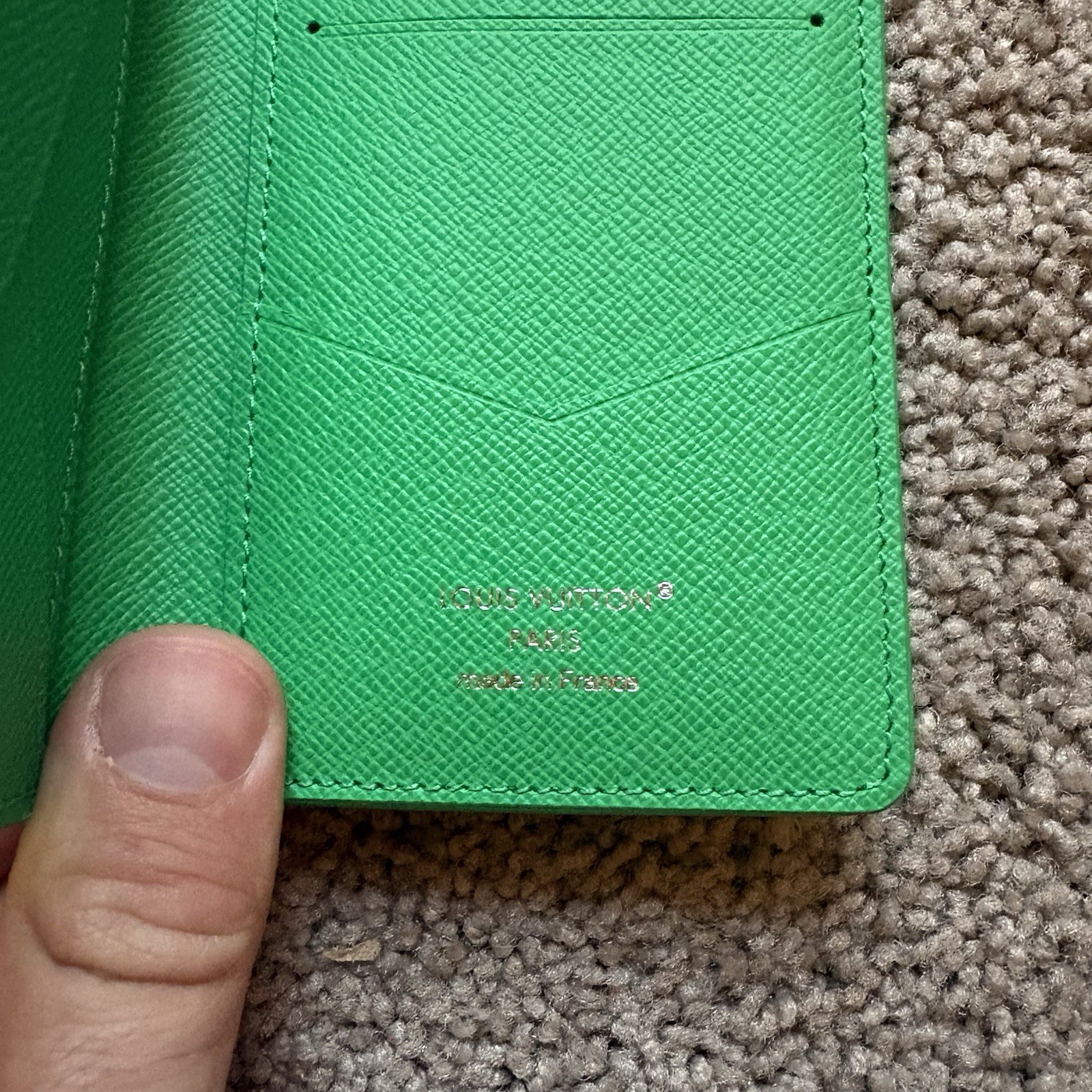 LOUIS VUITTON Colored Monogram Card Bag Unisex 3×0.3×4.3 in