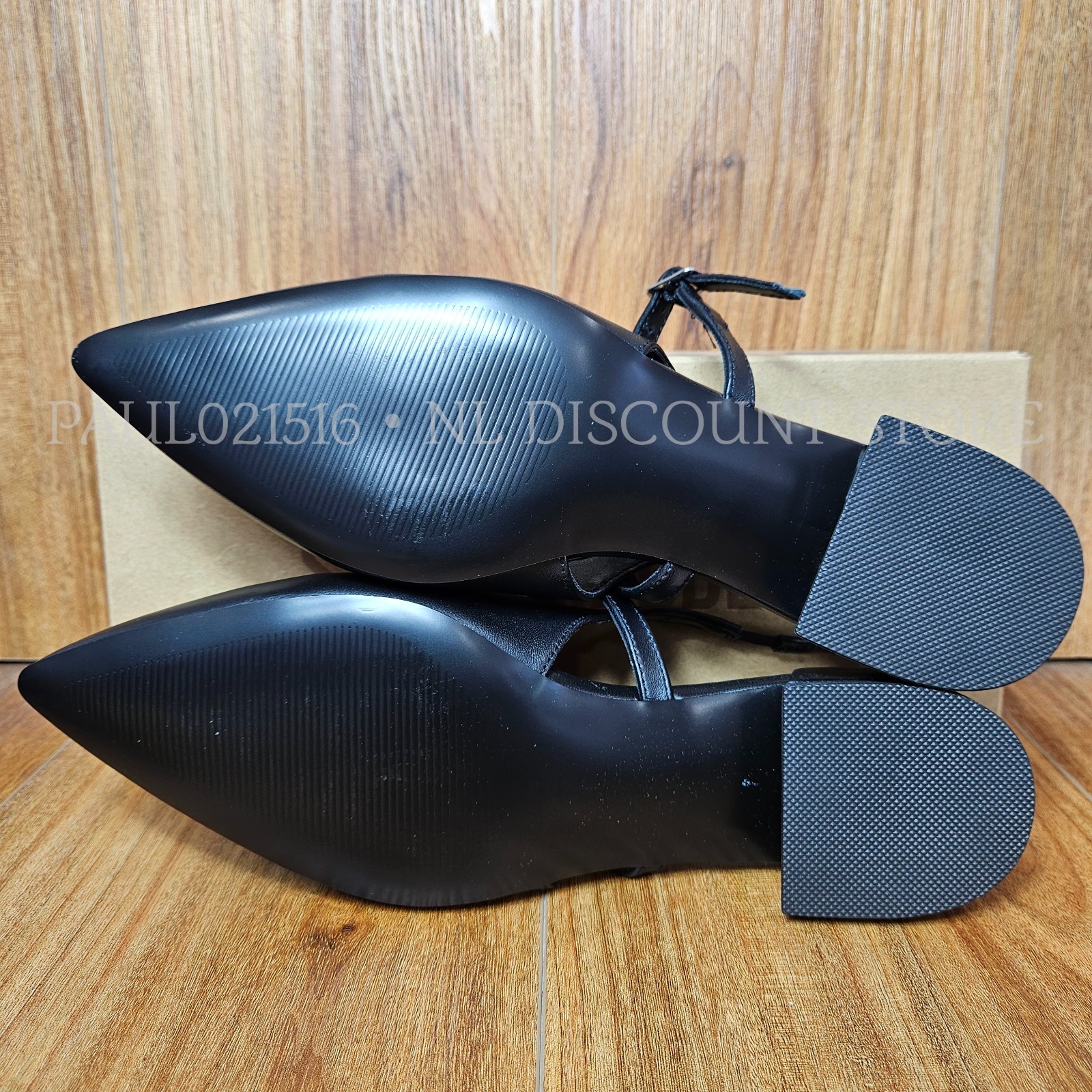 STEVE MADDEN Women’s Christy Leather Slingback Flats ~ Black ~ Various Sizes