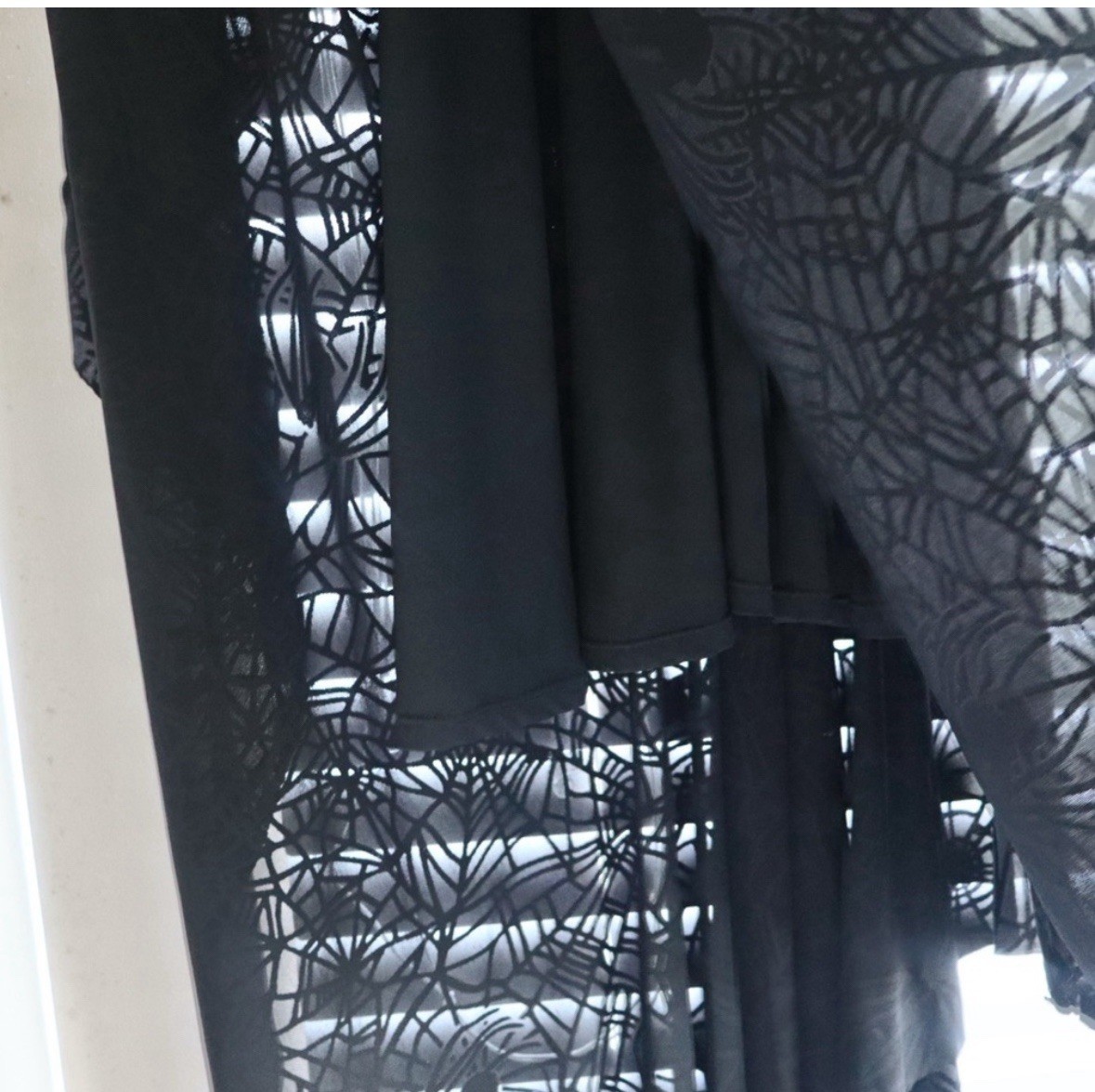 Black Milk Corpse Bride BURNED VELVET SPIDER THREADS HANDKERCHIEF DRESS Sz S