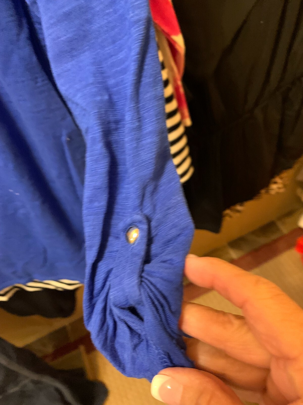 Chico’s ulimate tee their sz 2 (pic size chart in pics ) blue