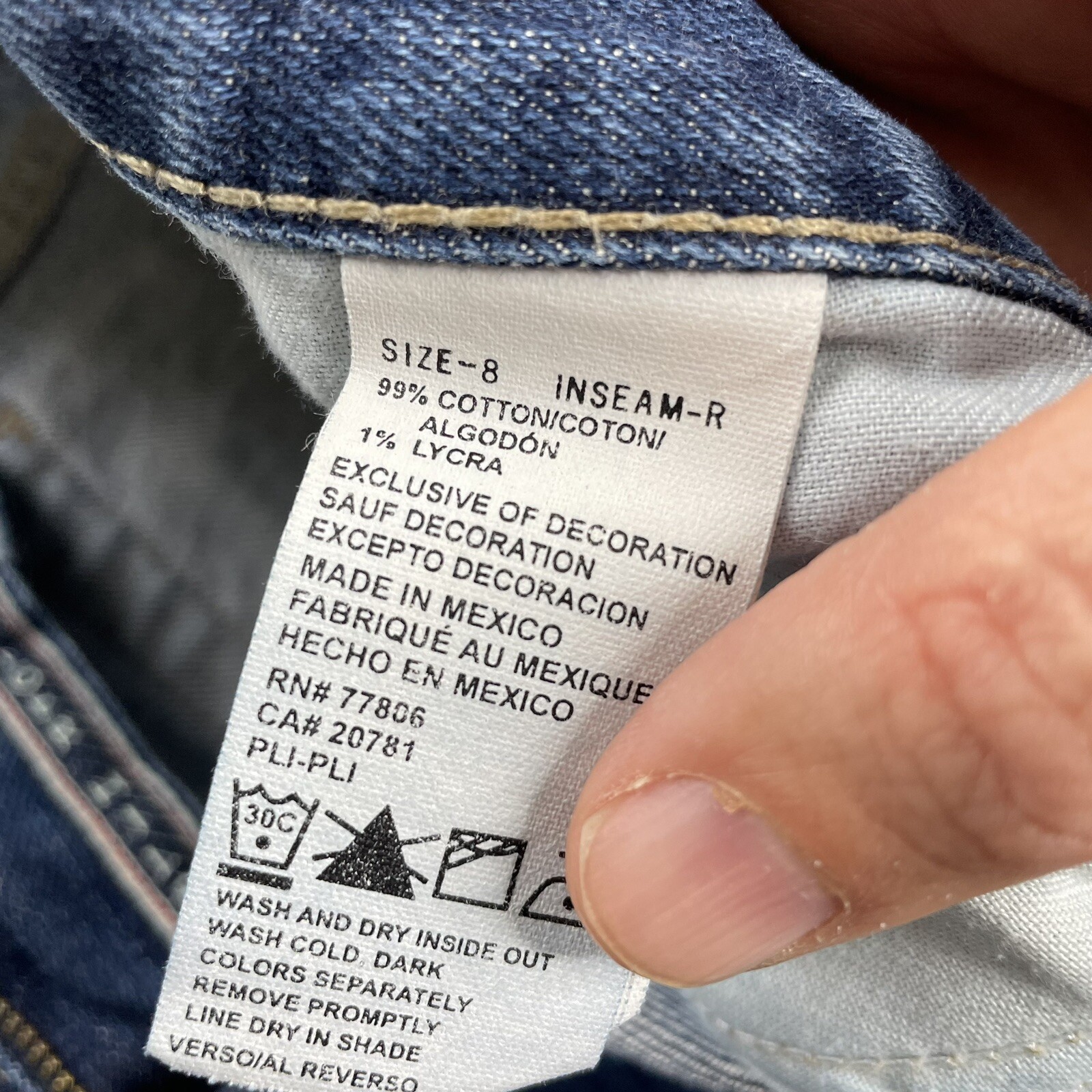 Tommy Hilfiger Jeans Bootcut Cotton Blend Denim Blue Women’s Sz. 8 Reg.