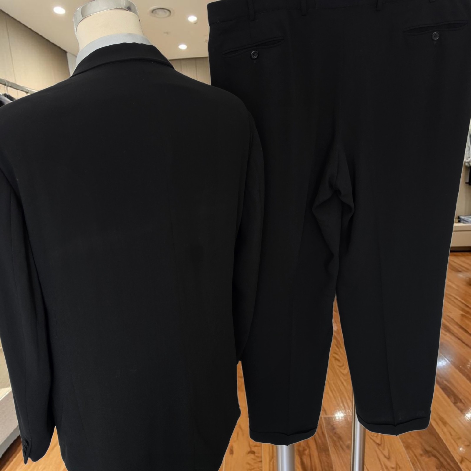 Vintage Giorgio Armani Tuxedo 46r 56it 45×32 A Milano Borgo 21 Peak Lapel