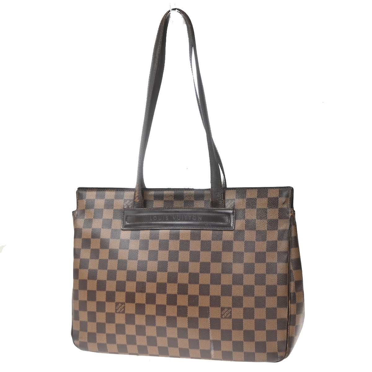 LOUIS VUITTON Parioli PM Shoulder Bag Damier Ebene Leather Brown N51123 32KC781