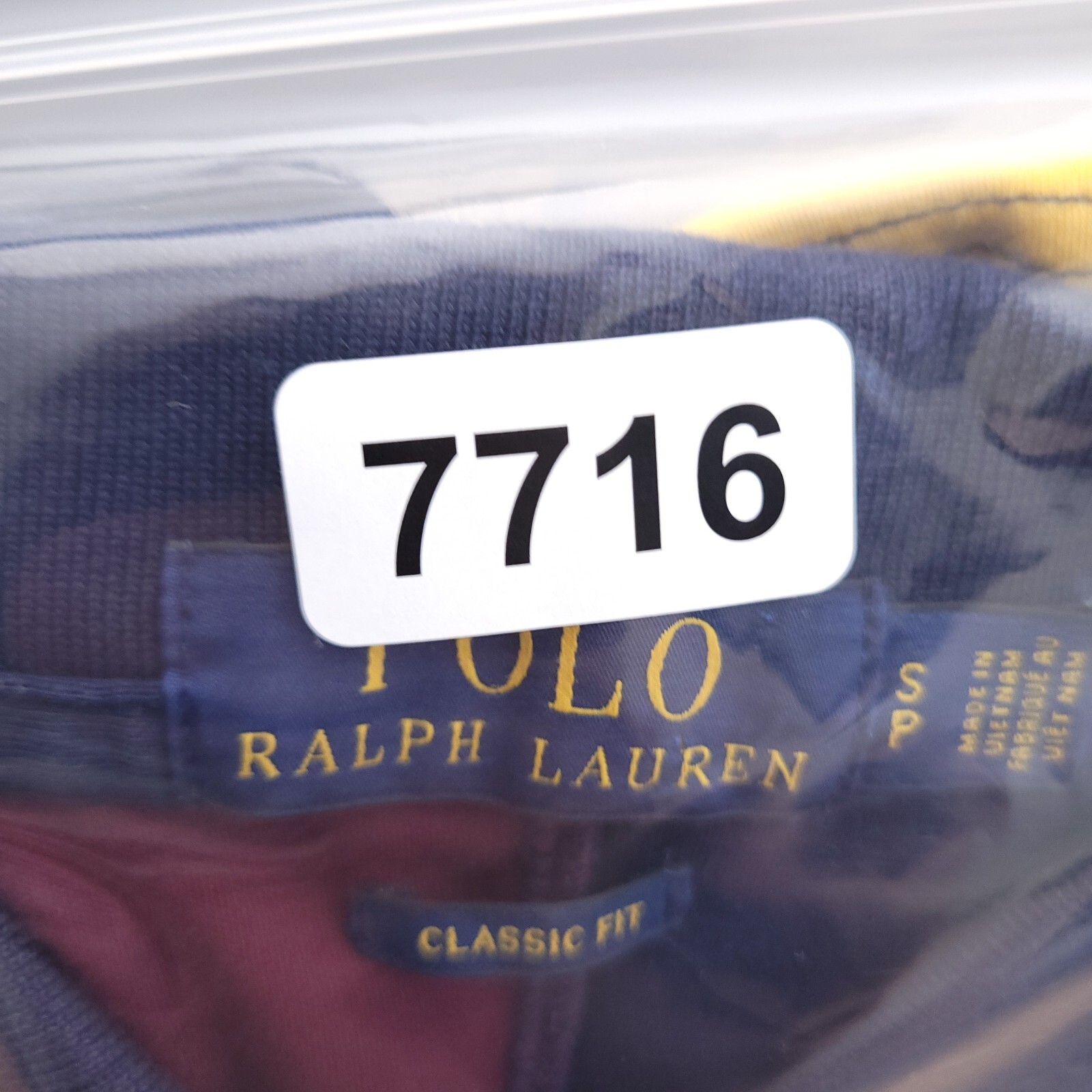 Polo Ralph Lauren Polo Shirt Mens Small Spellout Colorblock Classic Fit