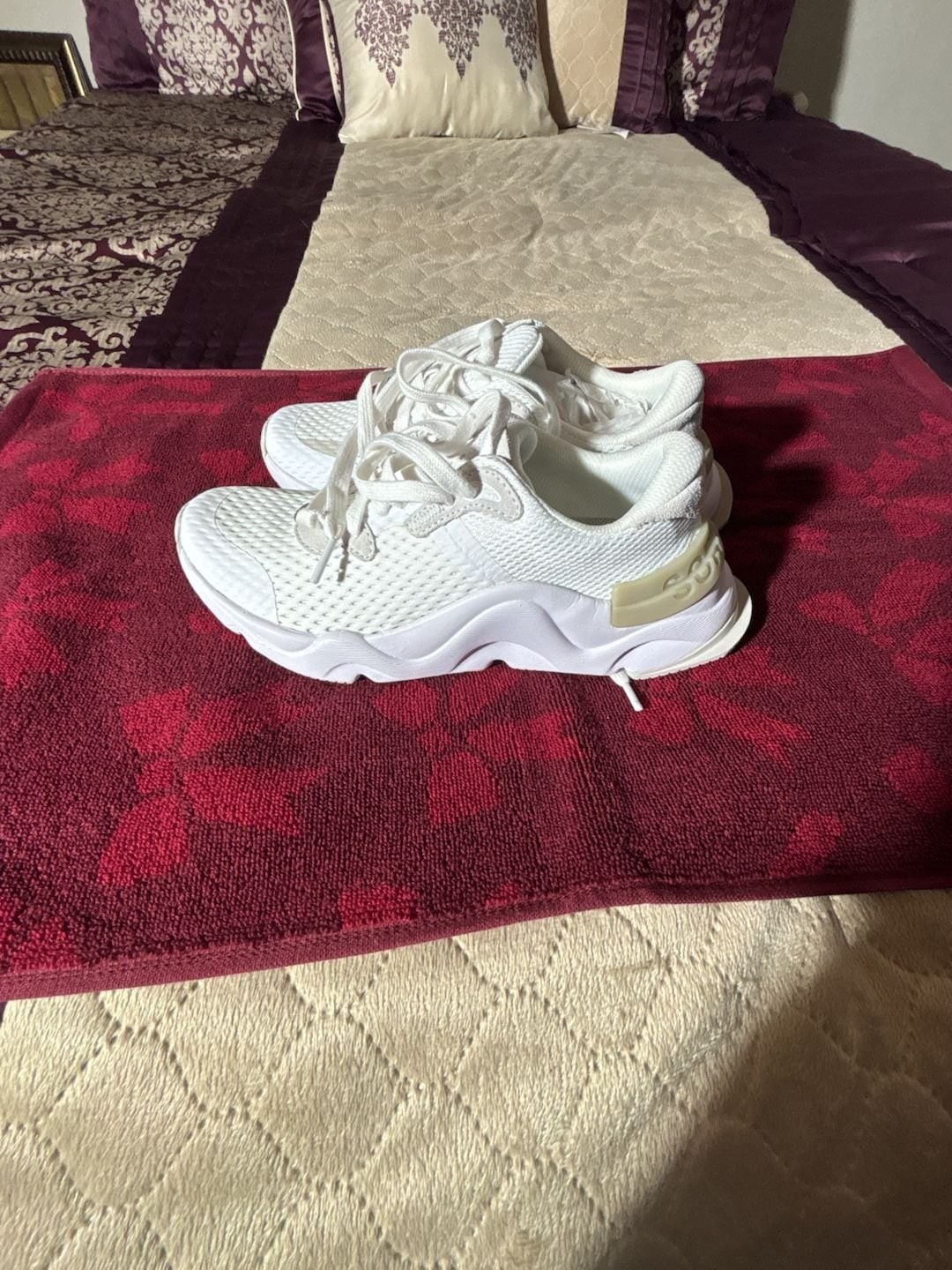 Sorel Kinetic RNEGD Lace Sneakers in White Dove
